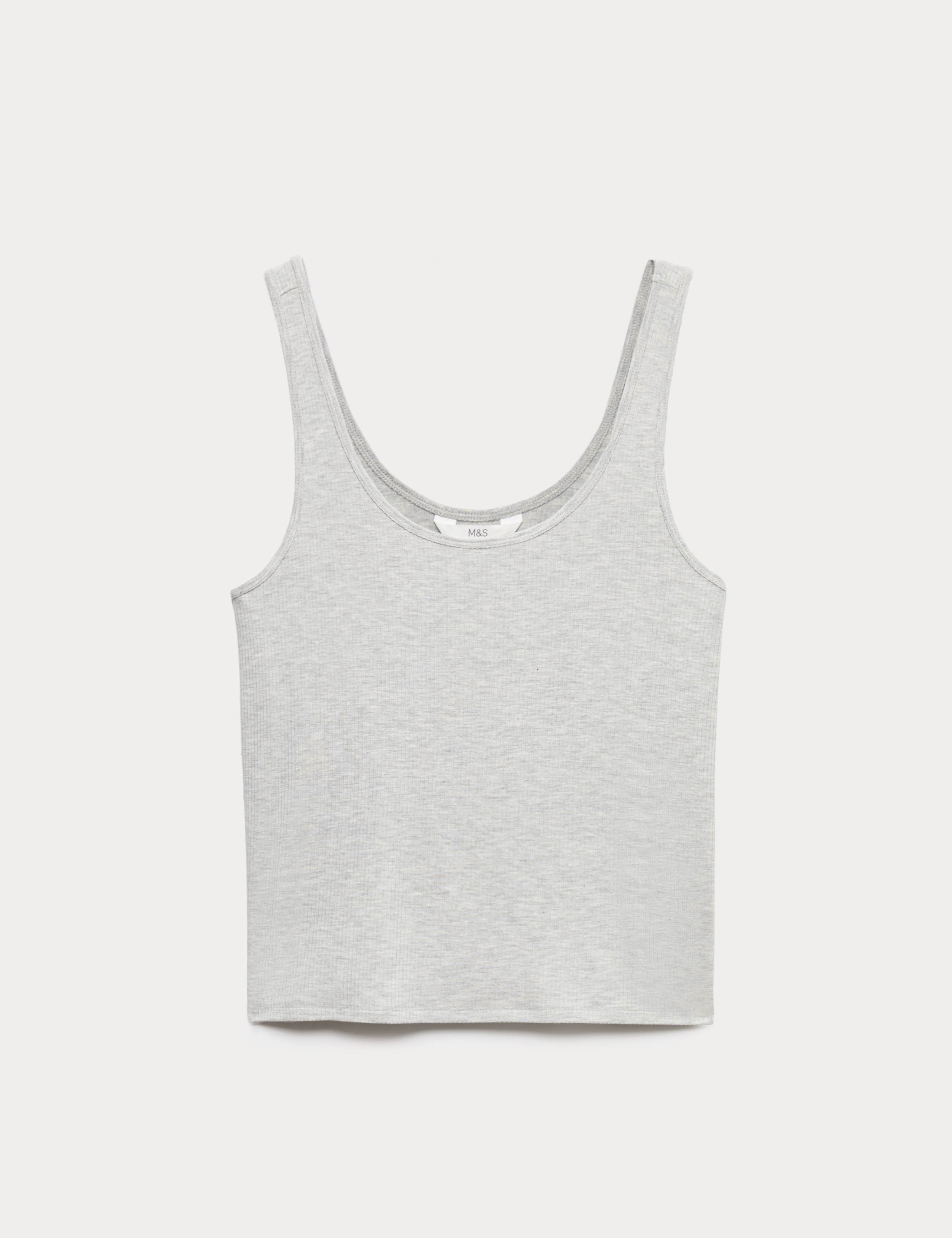 Modal Rich Ribbed Cami Pyjama Top 2 of 5