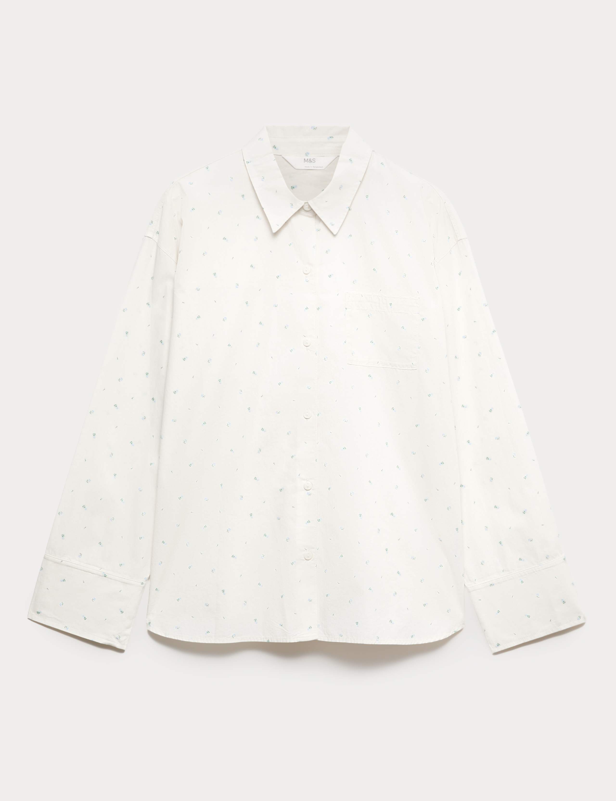 Pure Cotton Floral Revere Pyjama Top 2 of 6