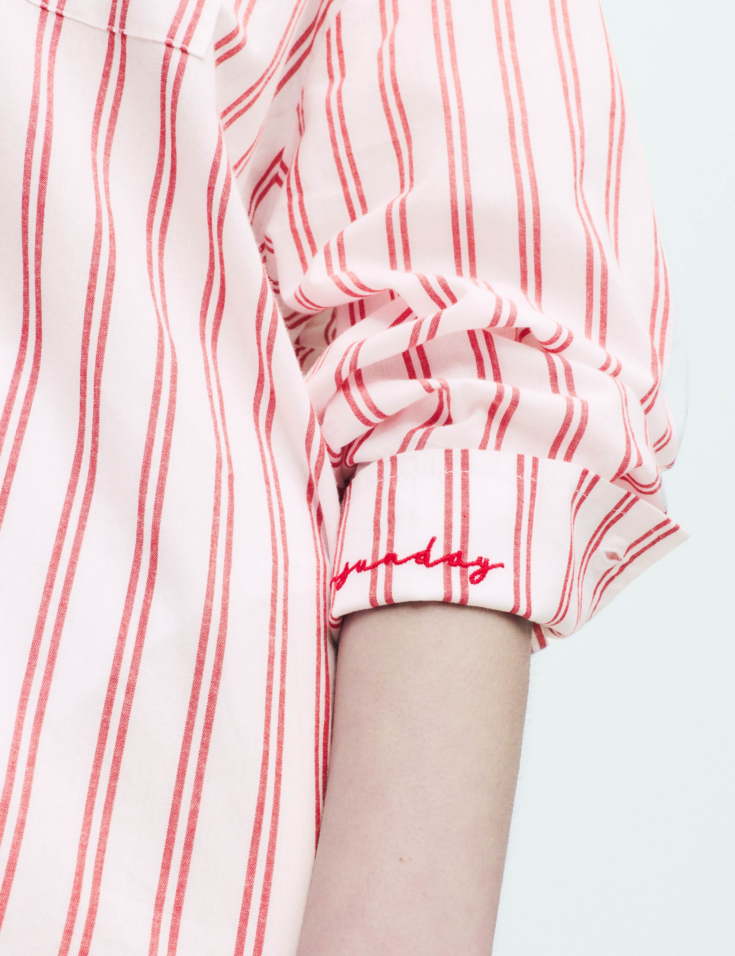 Pure Cotton Striped Pyjama Shirt 5 of 5