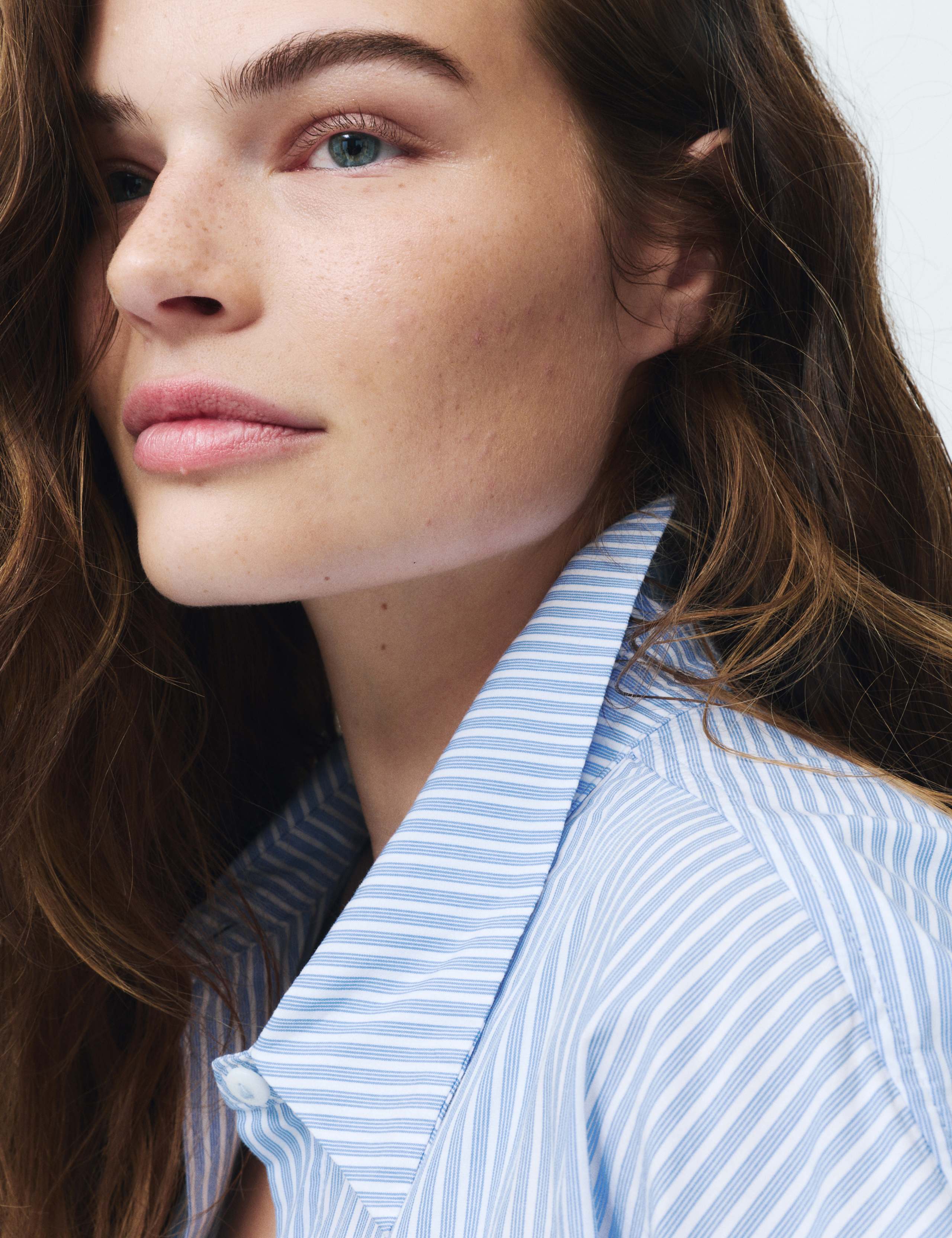 Pure Cotton Poplin Striped Pyjama Shirt 5 of 6