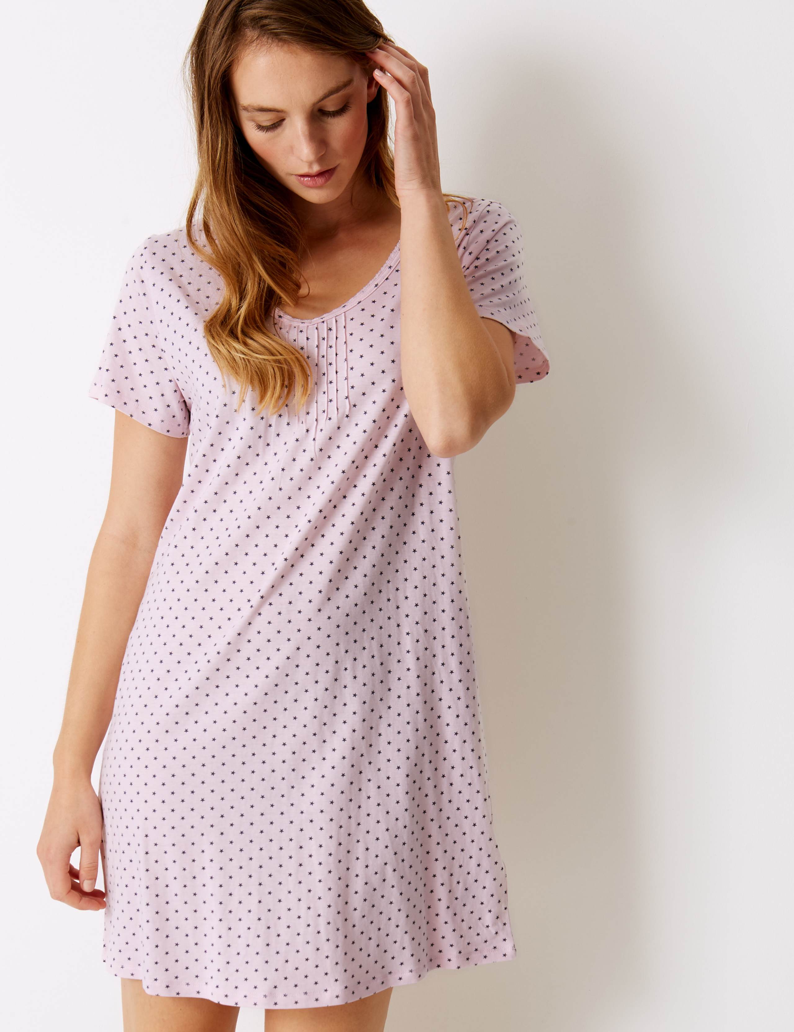Cool Comfort™ Cotton Modal Star Nightdress 4 of 4