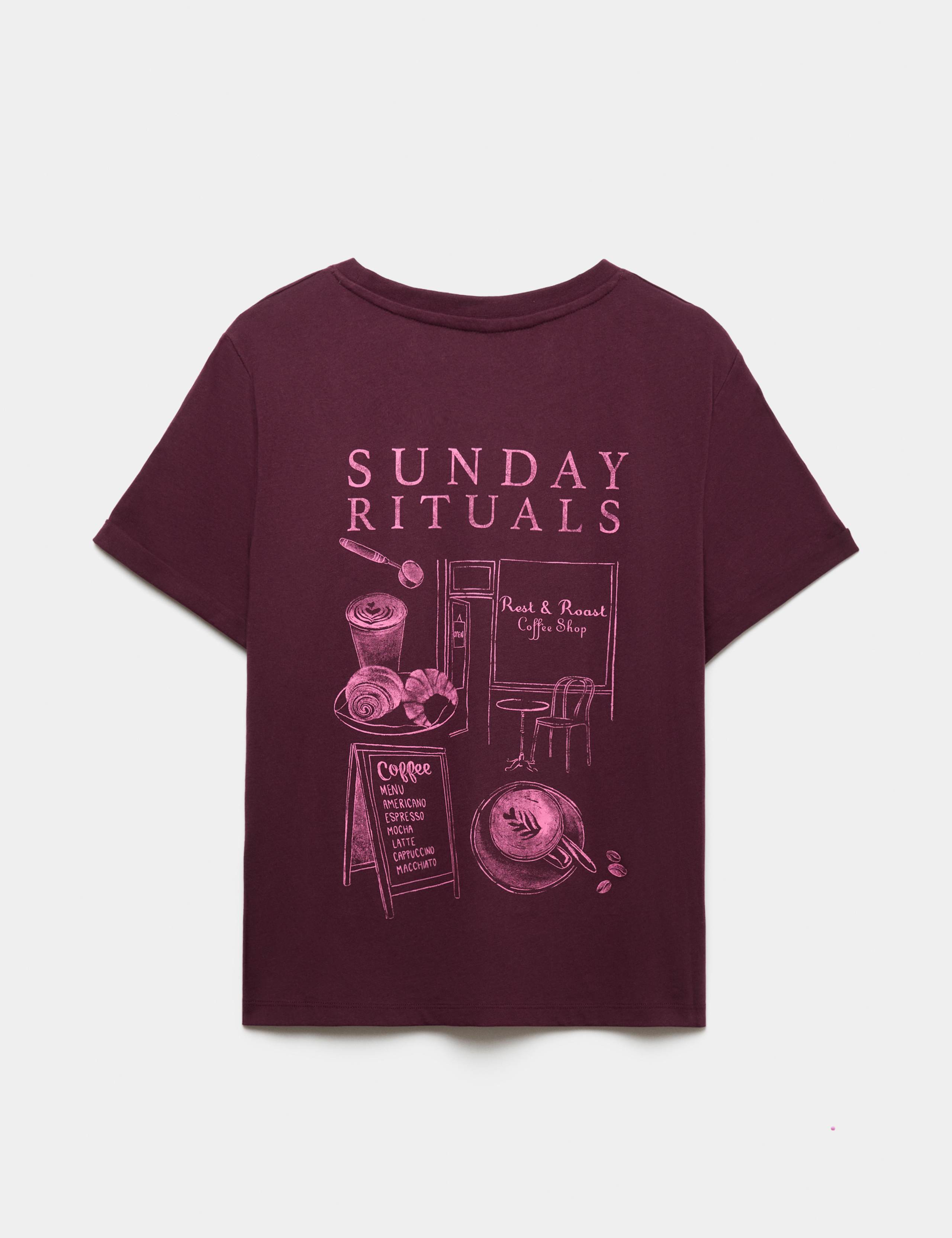 Pure Cotton Printed Short Pyjama Top 2 of 2