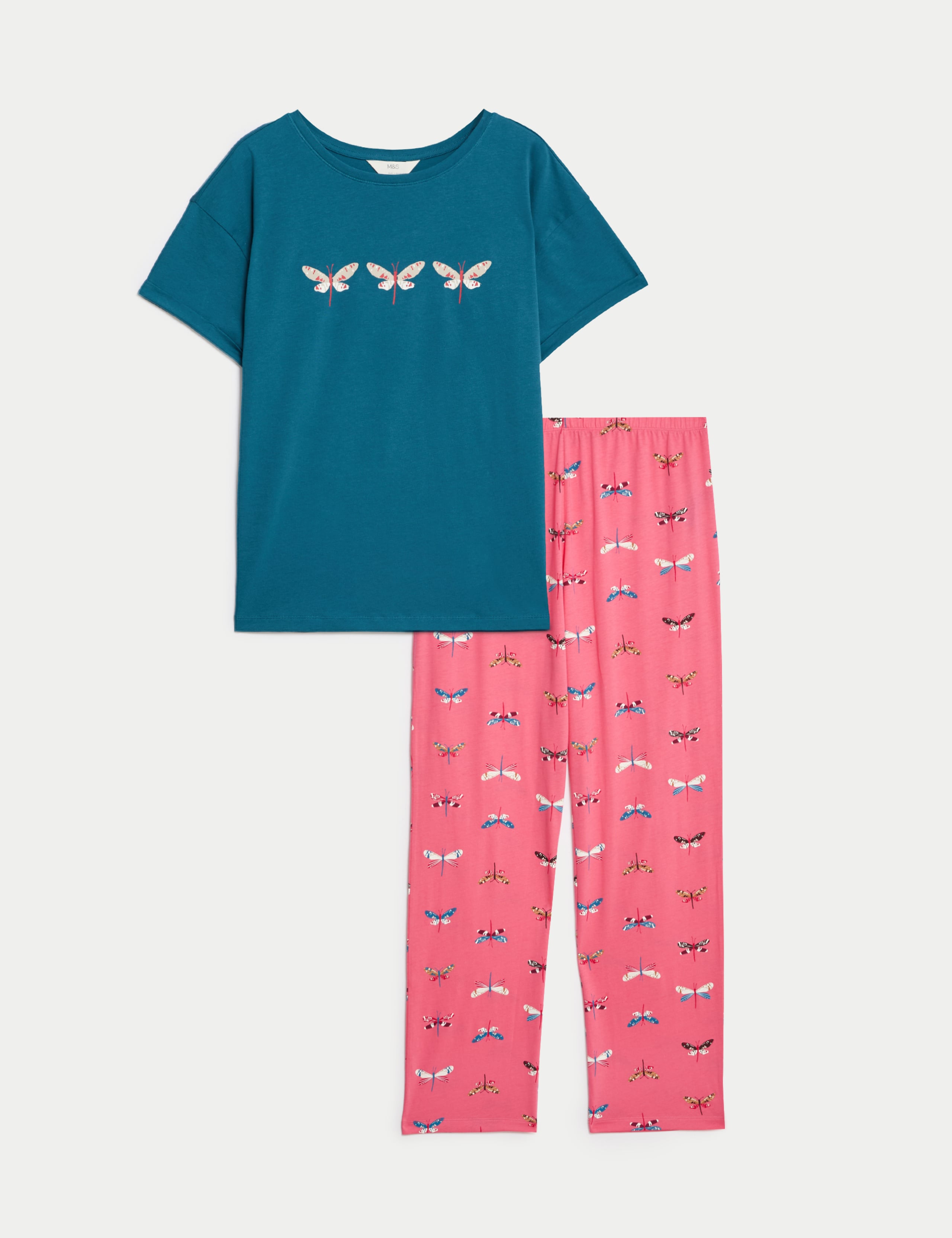 Pure Cotton Printed Pyjama Set 2 of 6
