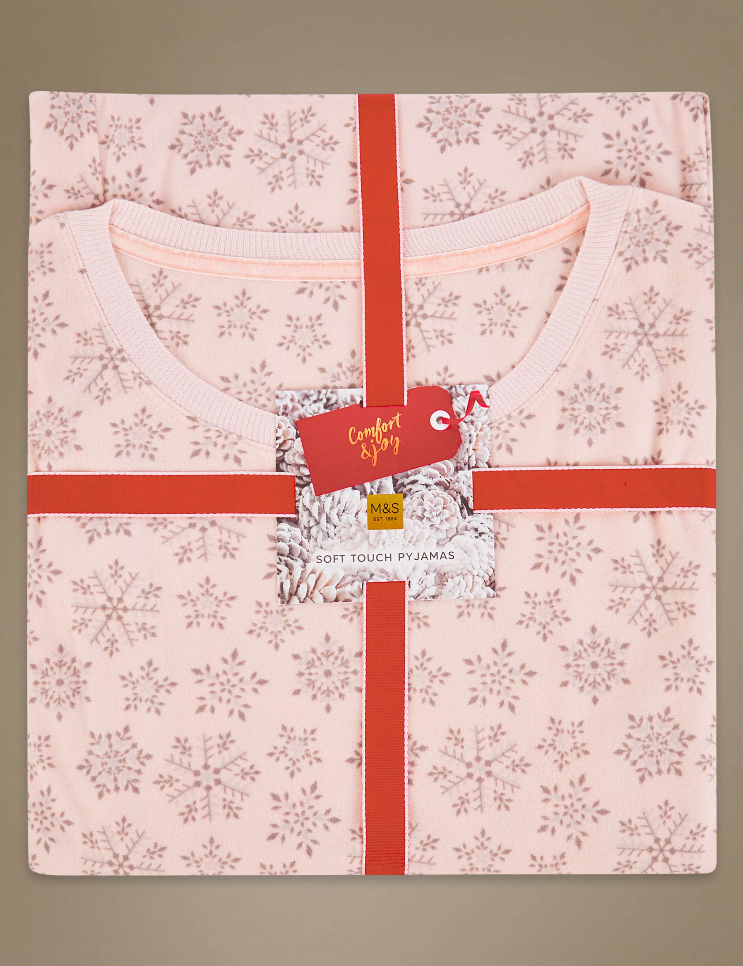 All Over Snowflake Print Long Sleeve Pyjamas 5 of 7