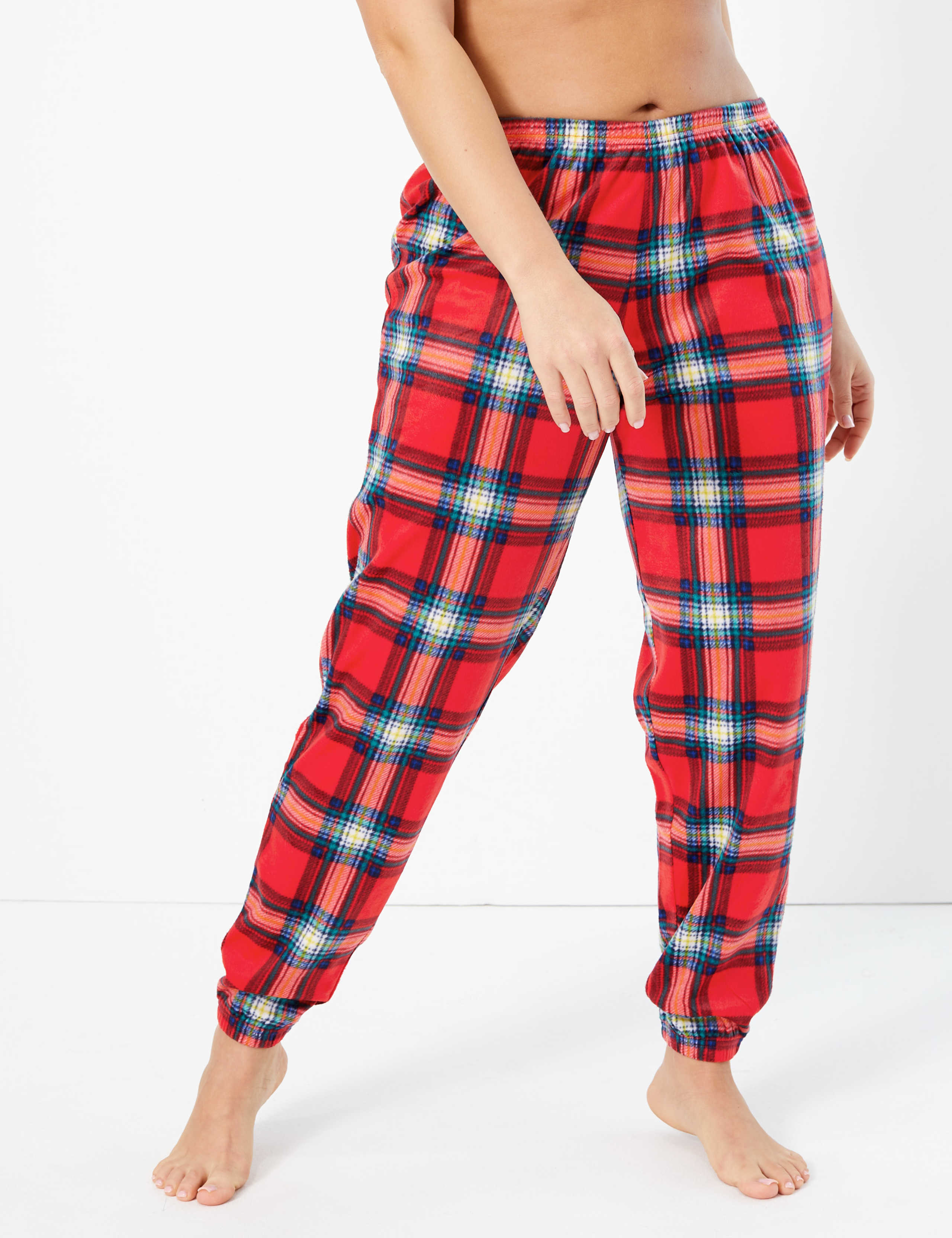 Fleece Checked Pyjama Set 4 of 6