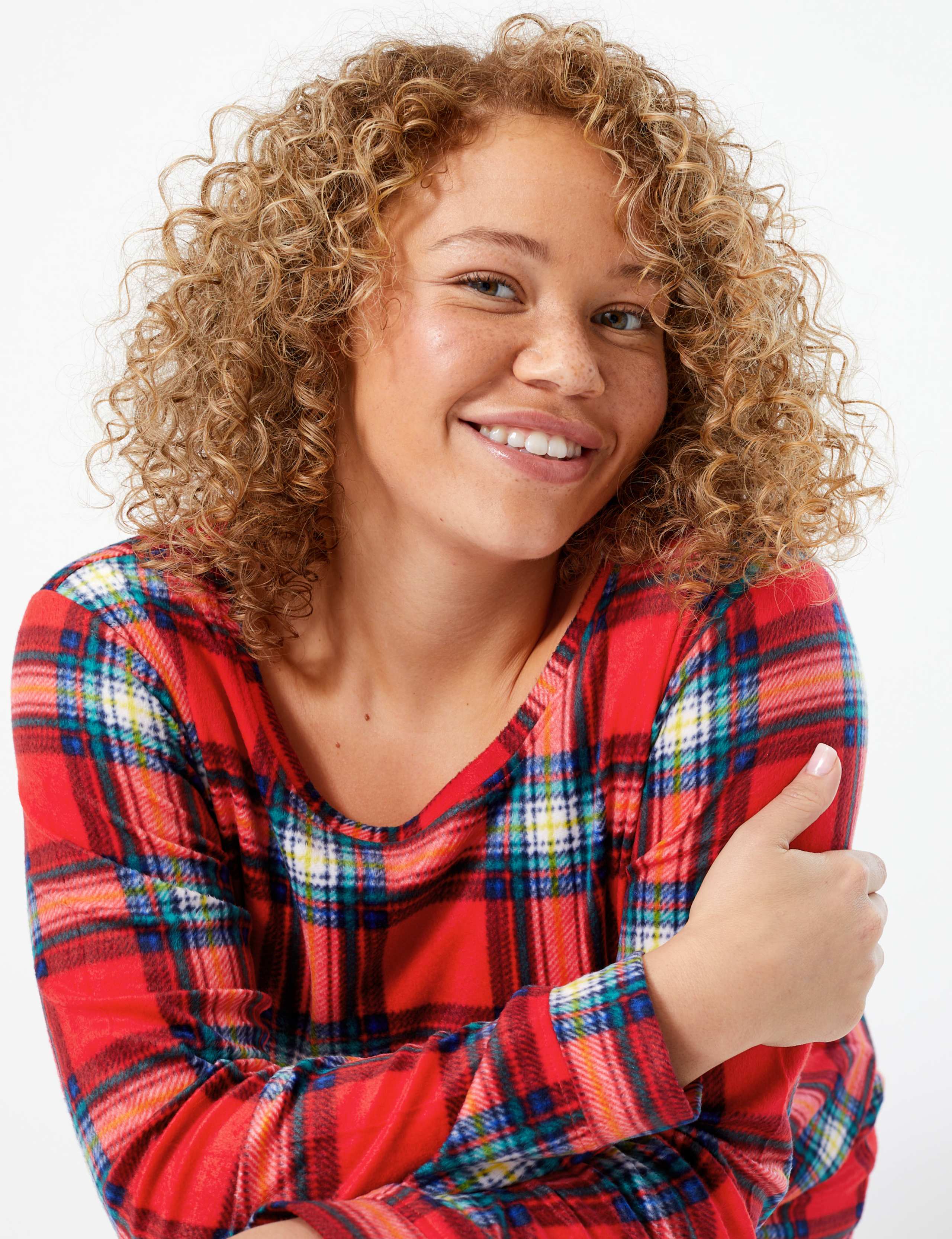 Fleece Checked Pyjama Set 5 of 6