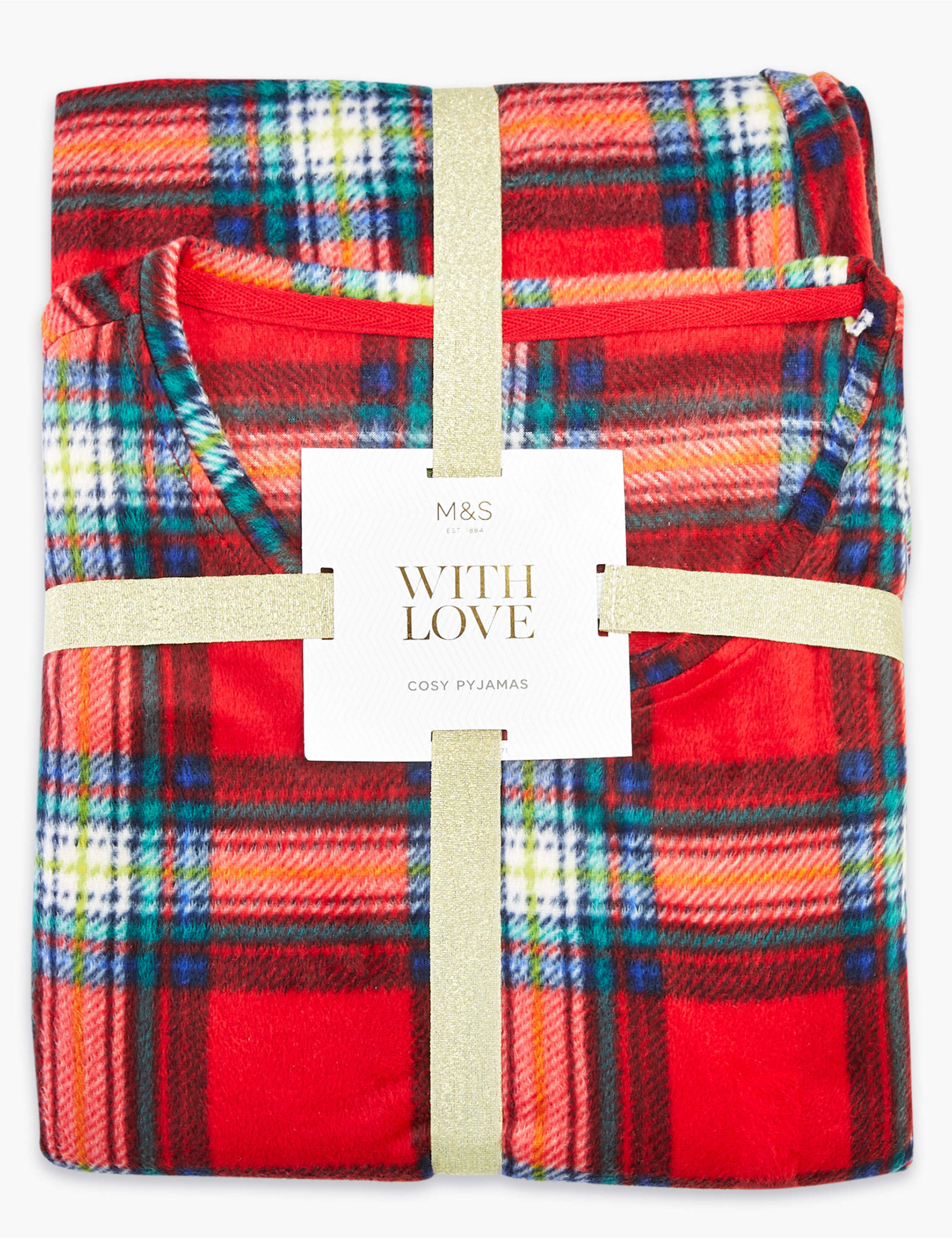 Fleece Checked Pyjama Set 6 of 6