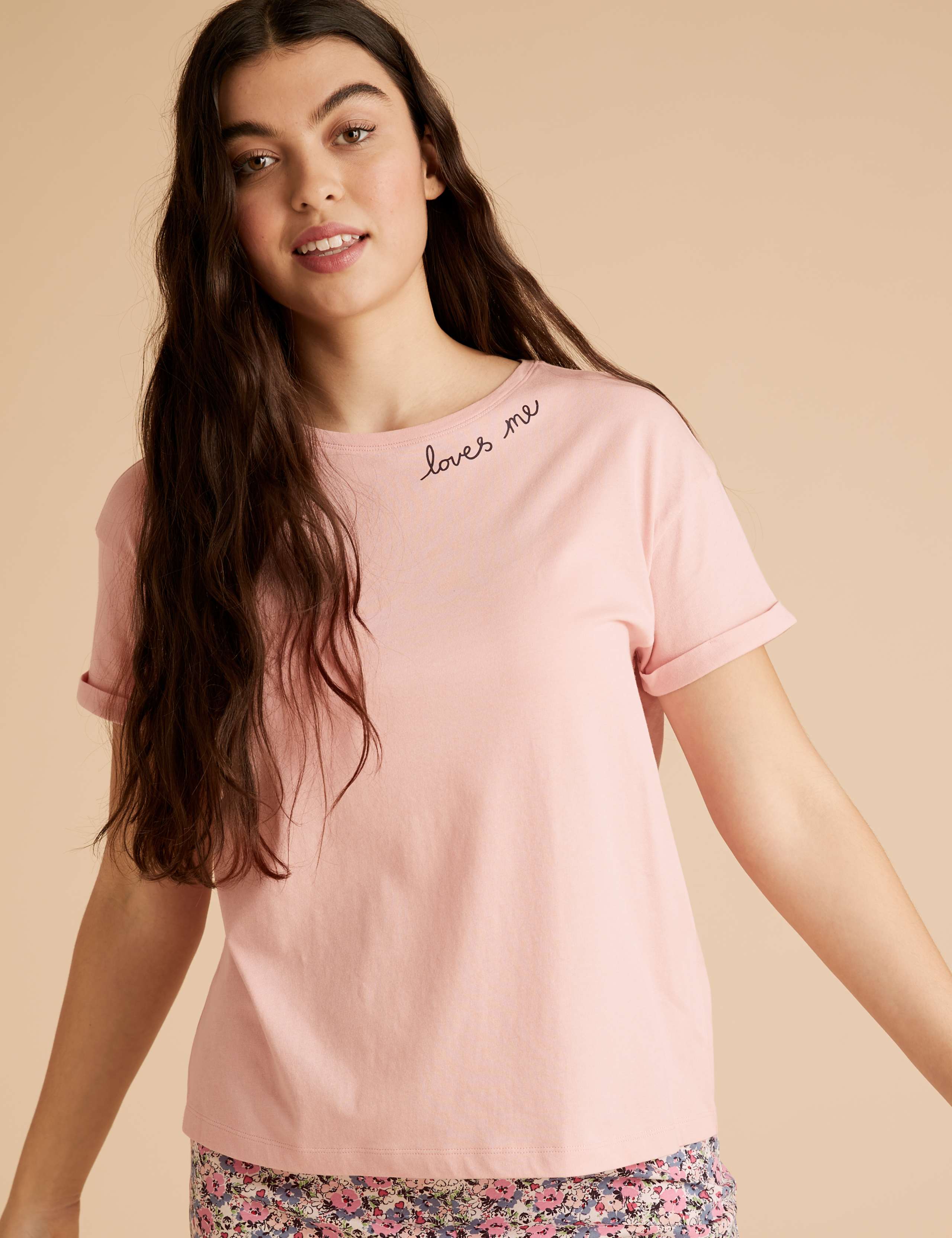Pure Cotton Loves Me Pyjama Set 1 of 5