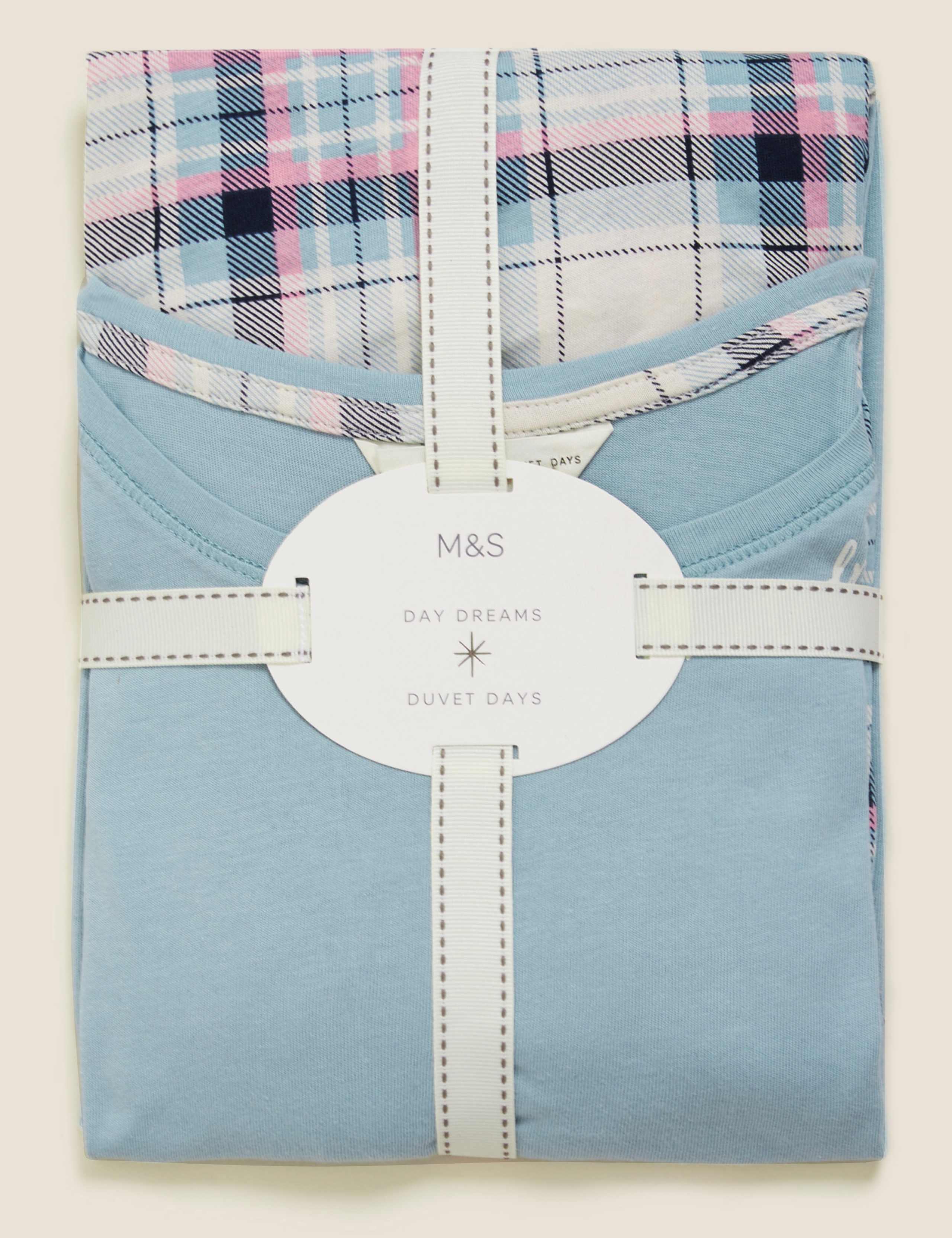 Pure Cotton Time To Dream Slogan Pyjama Set 5 of 5