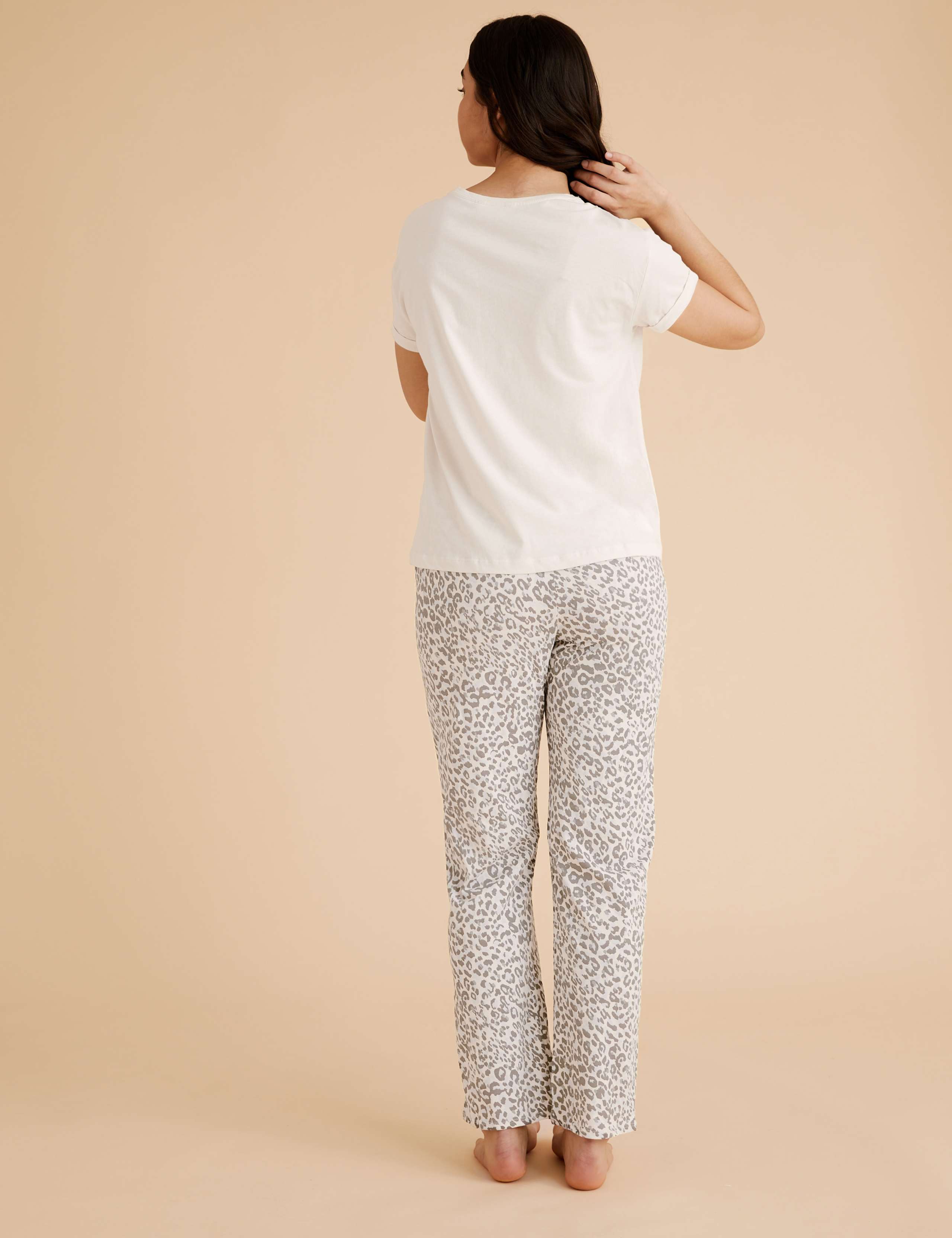 Pure Cotton Animal Print Pyjama Set 5 of 6