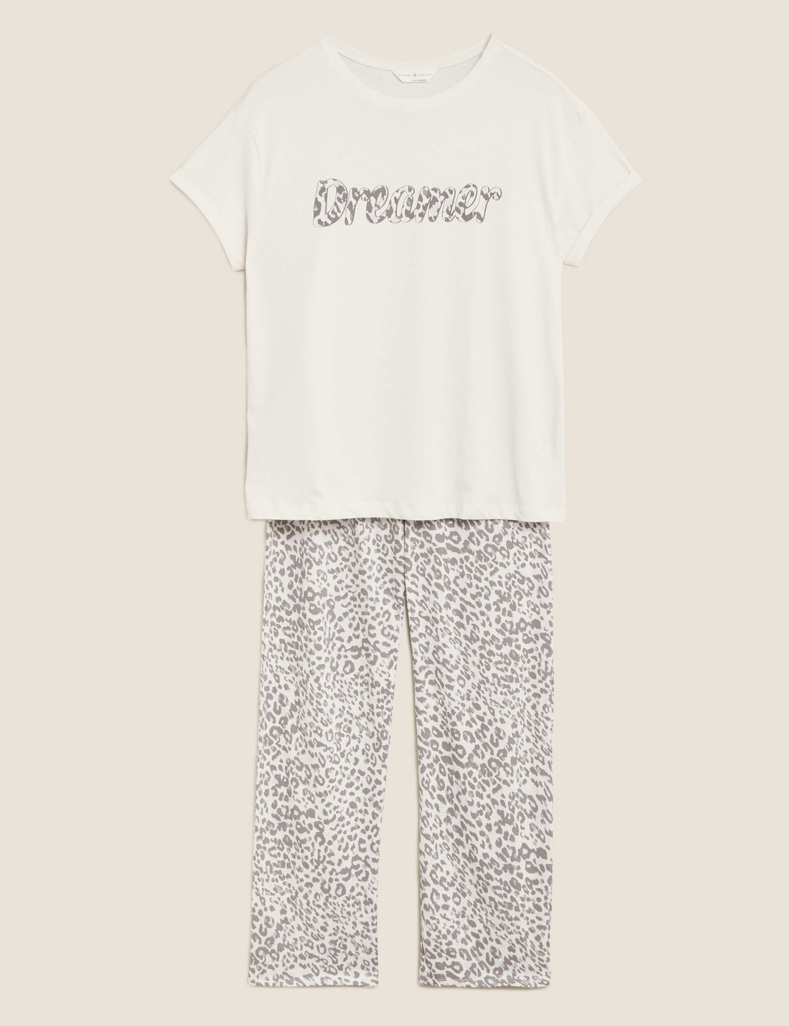 Pure Cotton Animal Print Pyjama Set 2 of 6