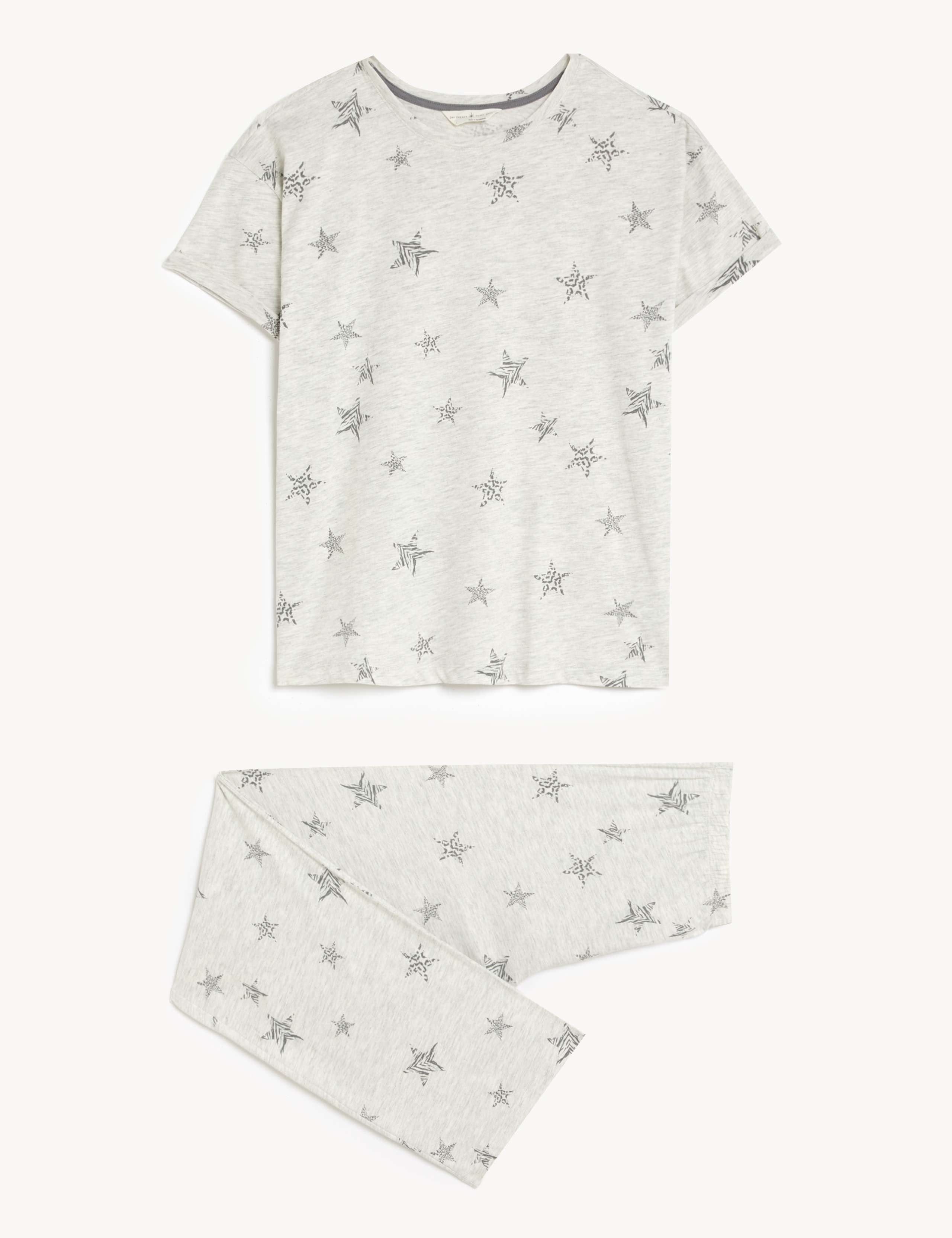 Cotton Rich Star Print Pyjama Set 2 of 7