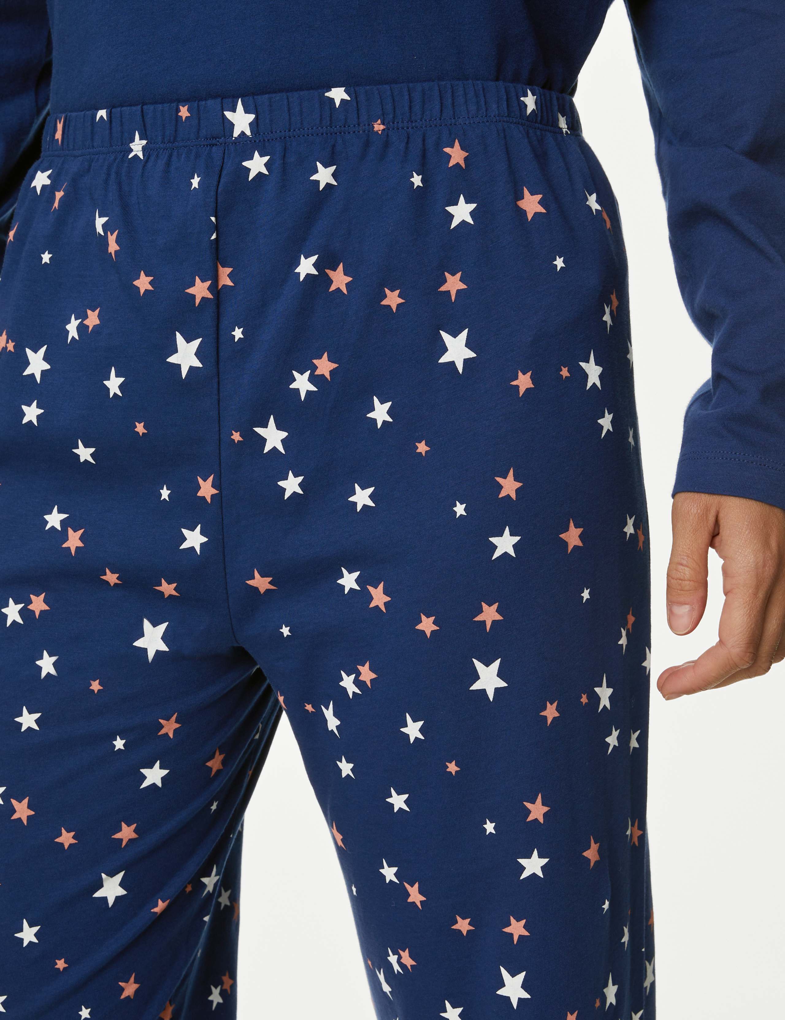 Pure Cotton Good Night Slogan Pyjama Set 5 of 6