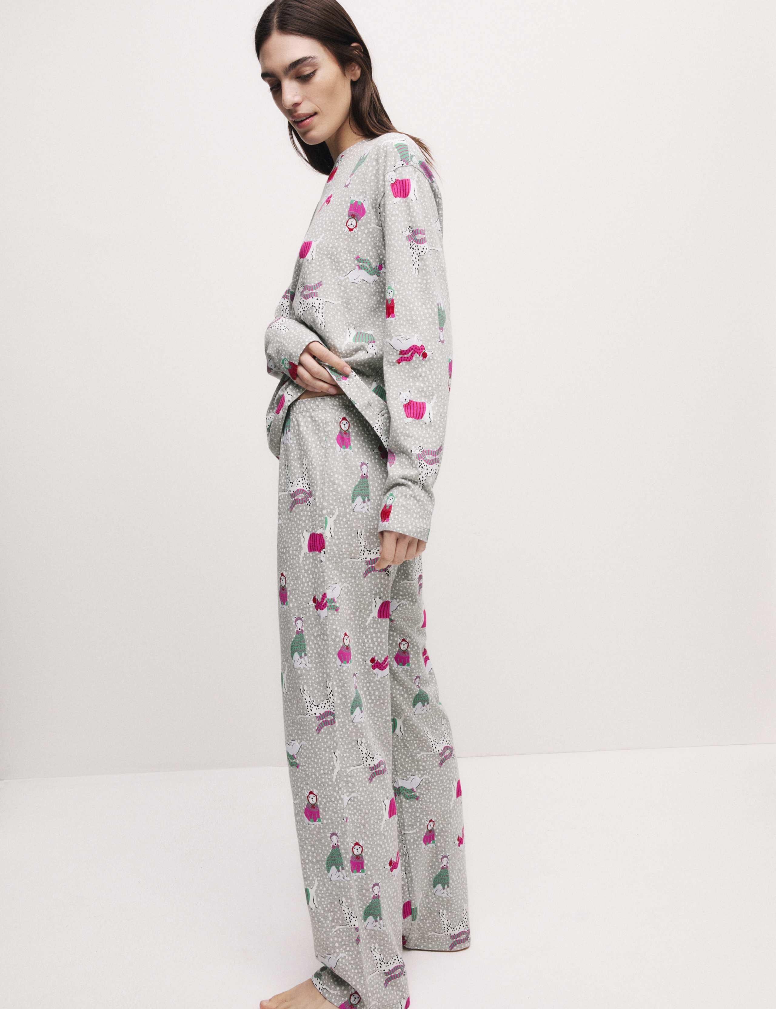 Cotton Rich Print Pyjama Set 3 of 7