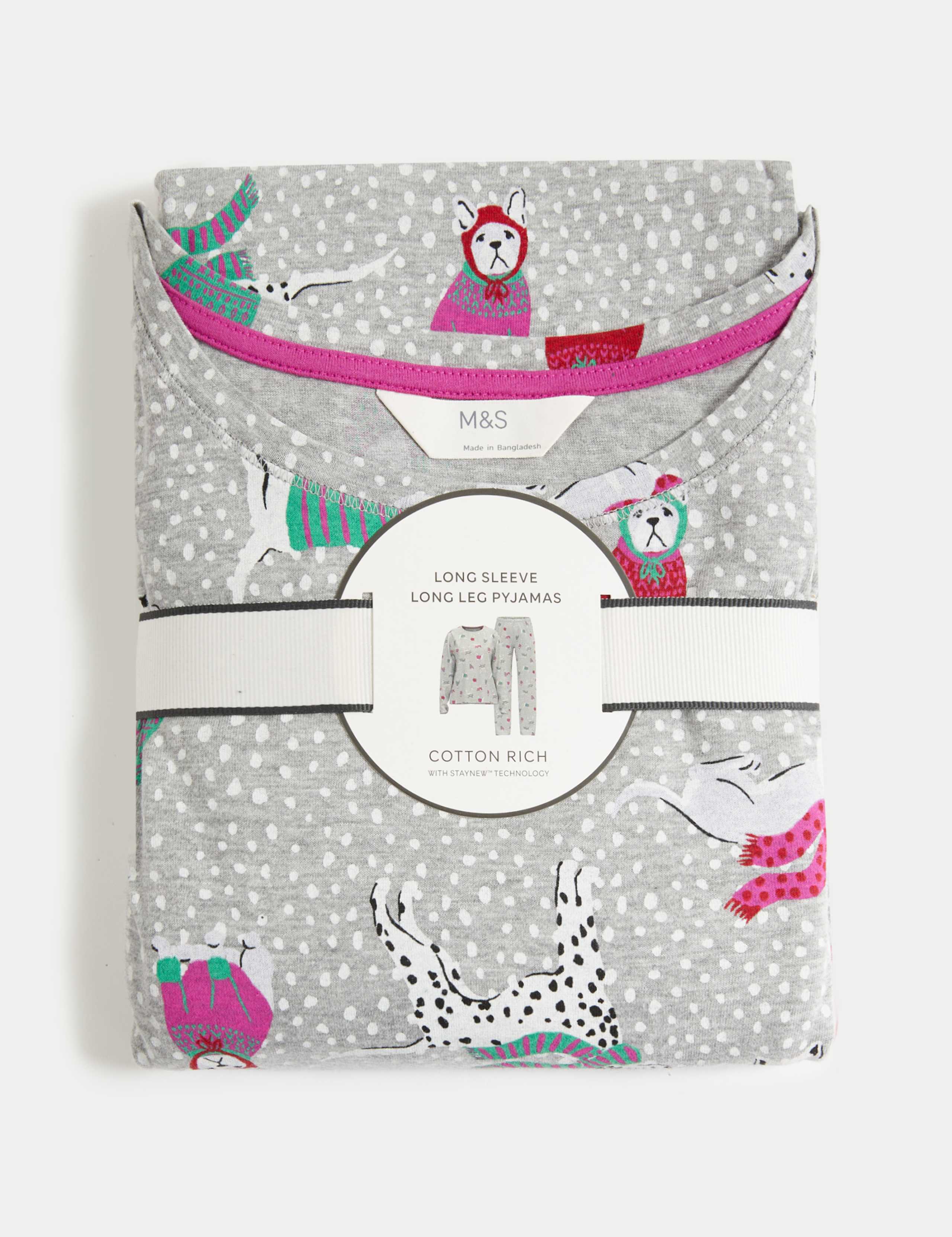 Cotton Rich Print Pyjama Set 7 of 7