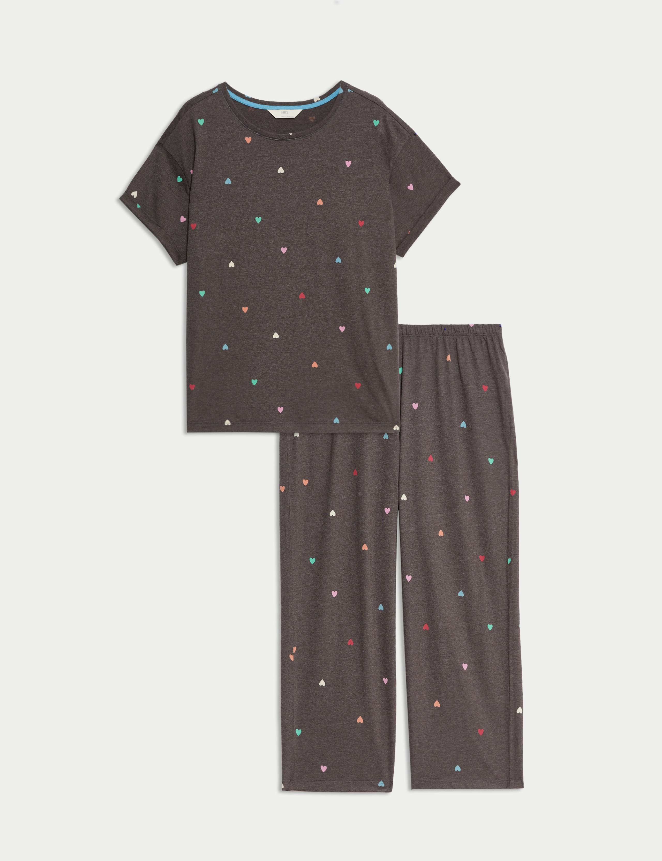 Cotton Rich Printed Pyjama Set 2 of 6