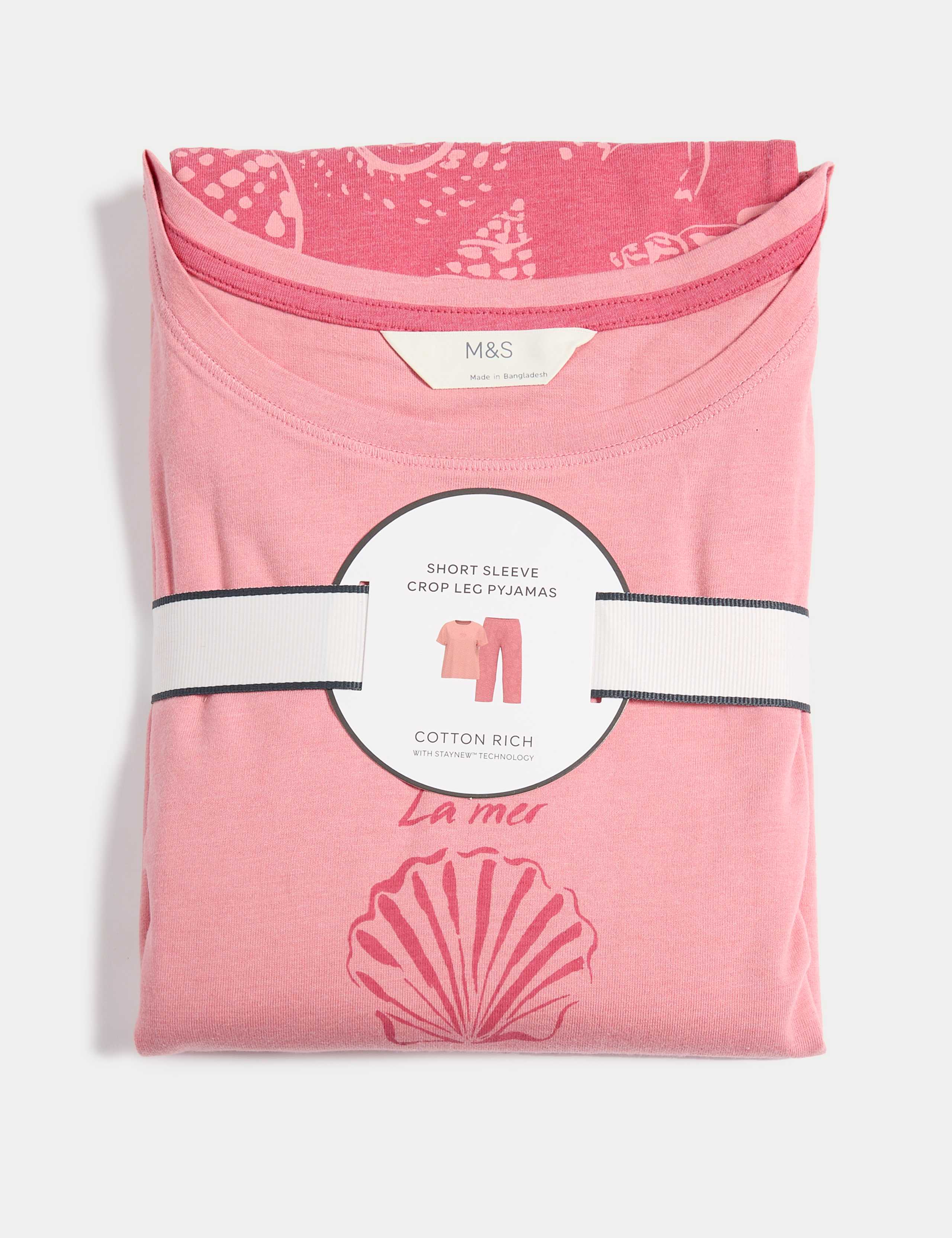 Cotton Rich Printed Cropped Pyjama Set 5 of 5