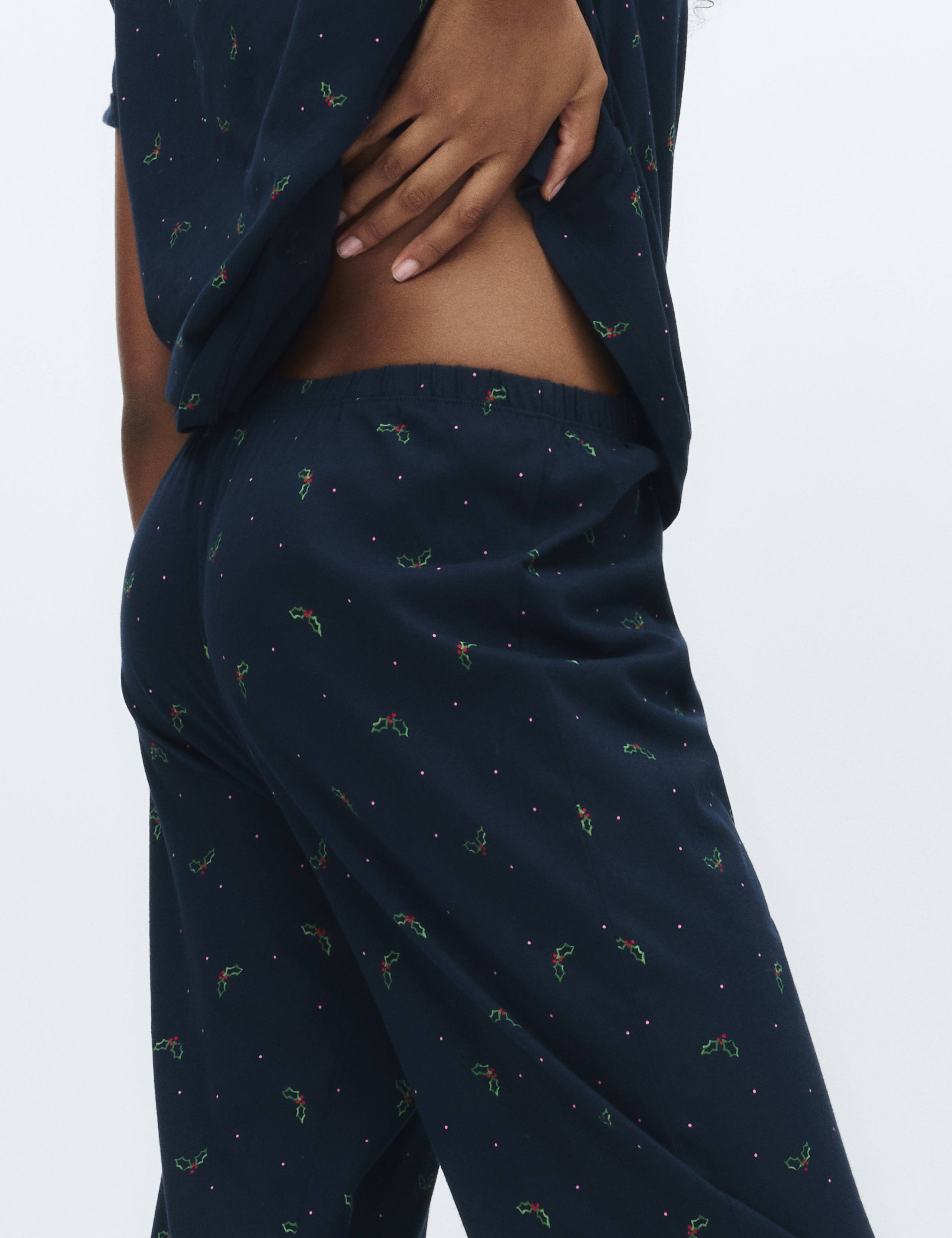 Cotton Rich Printed Pyjama Set 4 of 5