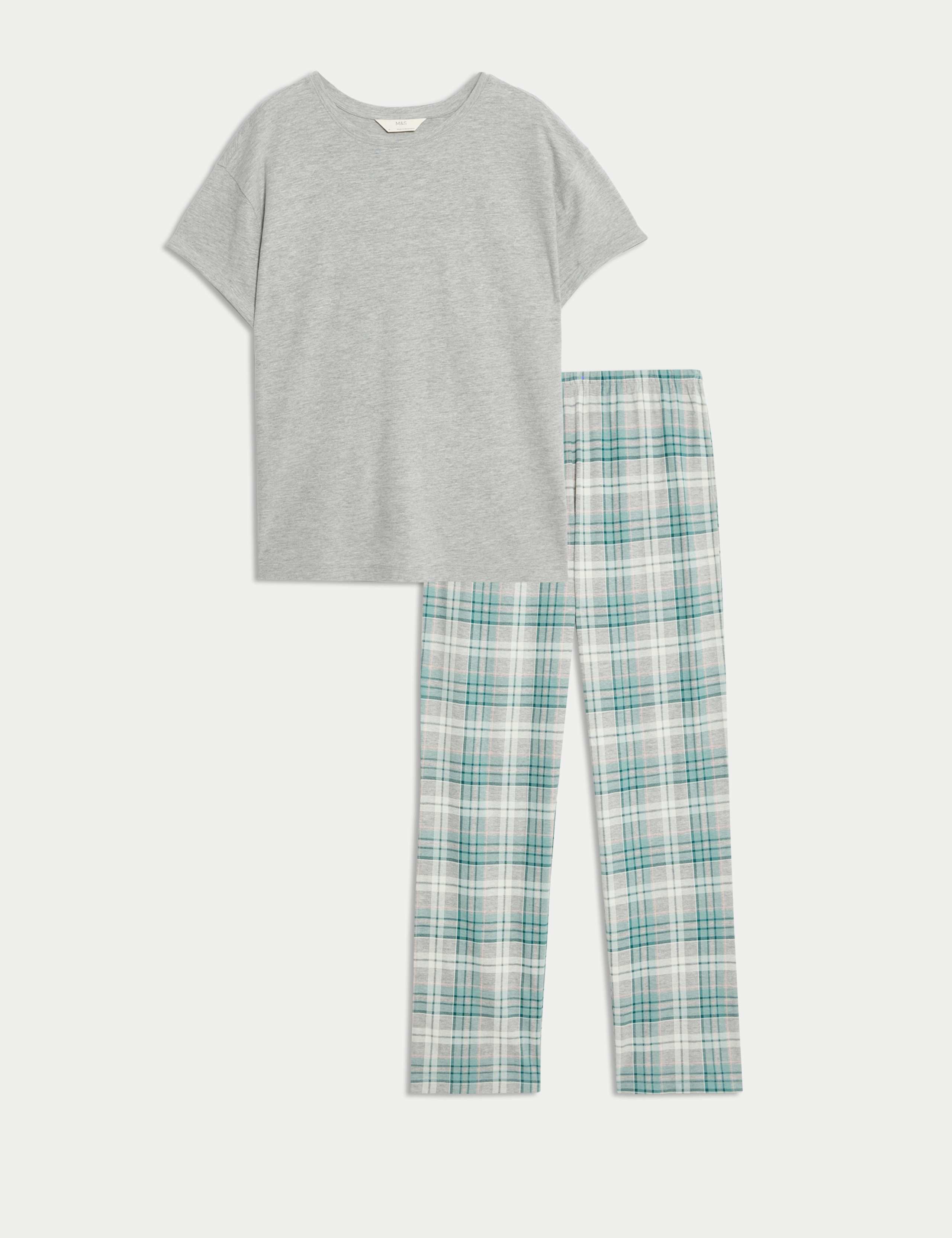 Cotton Rich Printed Pyjama Set 2 of 5