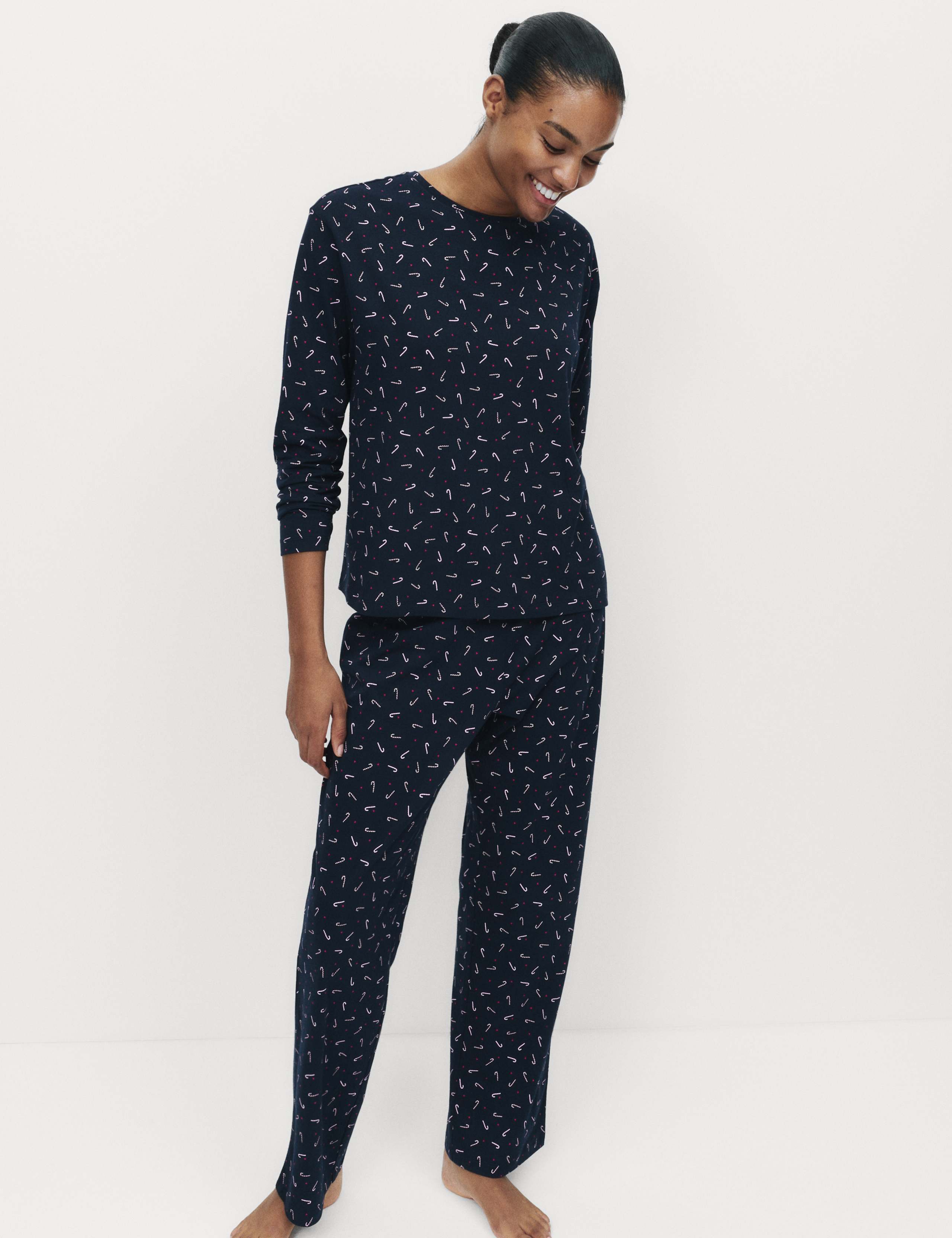 Pure Cotton Printed Pyjama Set 4 of 5