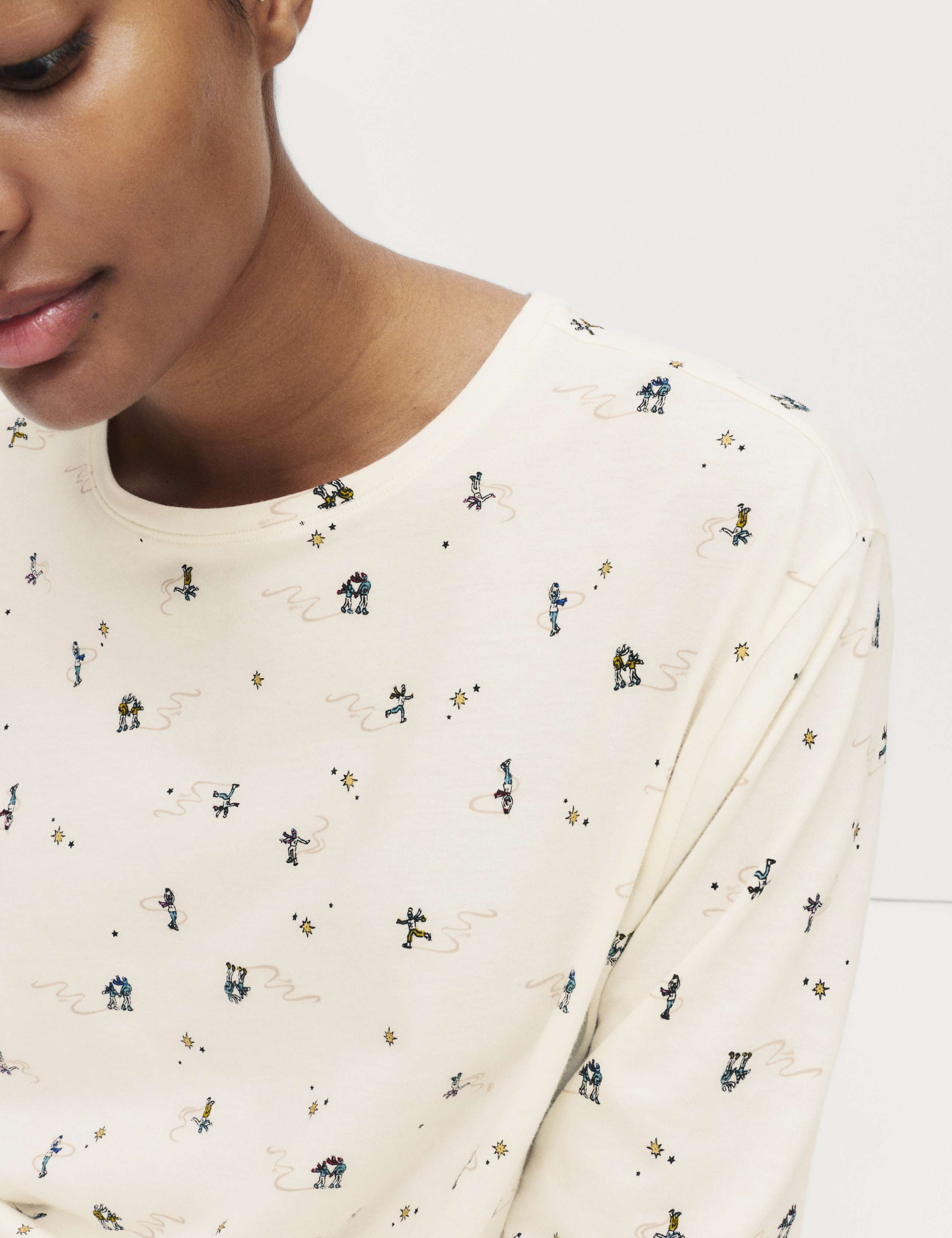 Pure Cotton Printed Pyjama Set 5 of 5