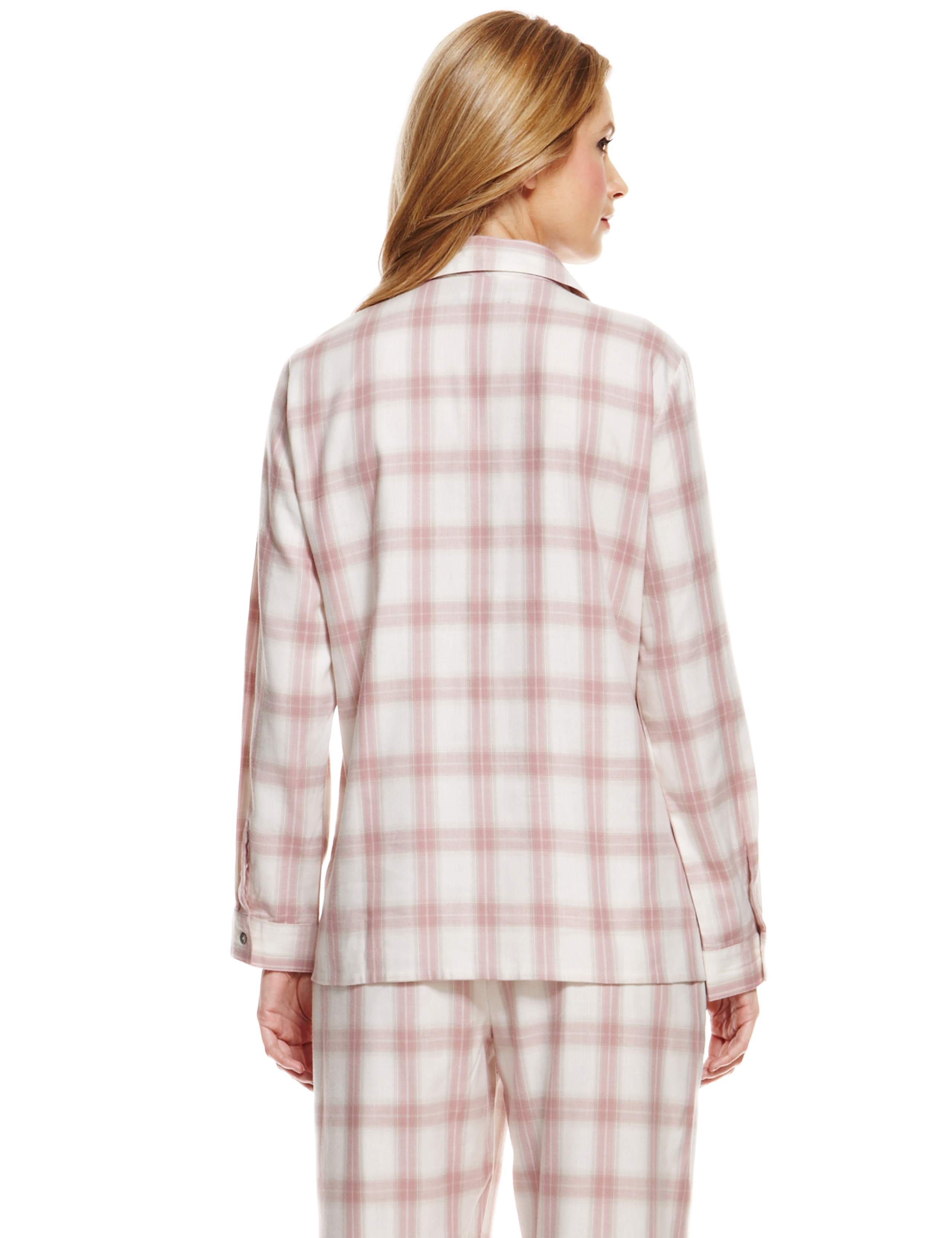 Rosie for Autograph Luxury Woven Checked Revere Pyjamas 3 of 6