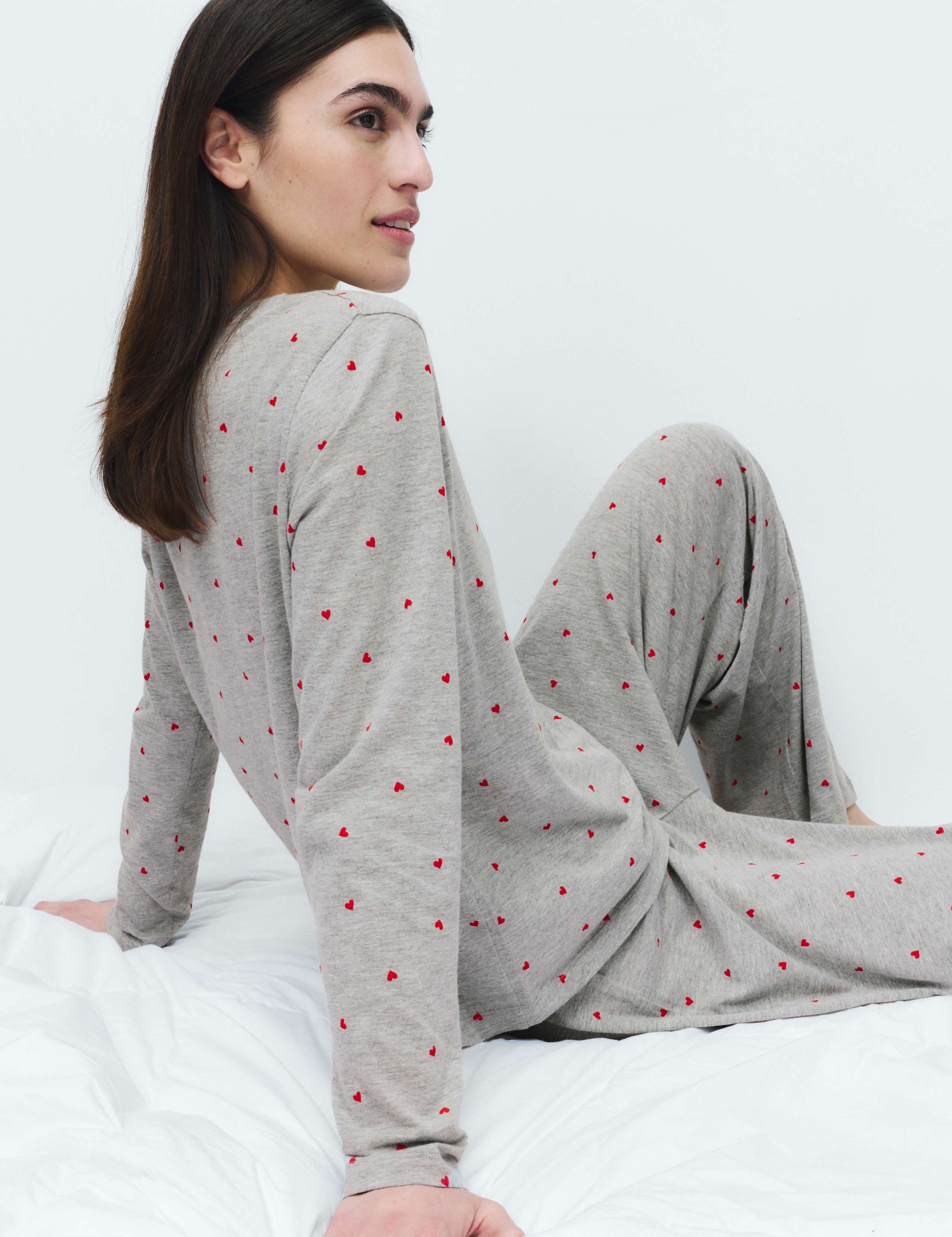 Pure Cotton Printed Pyjama Set 1 of 5