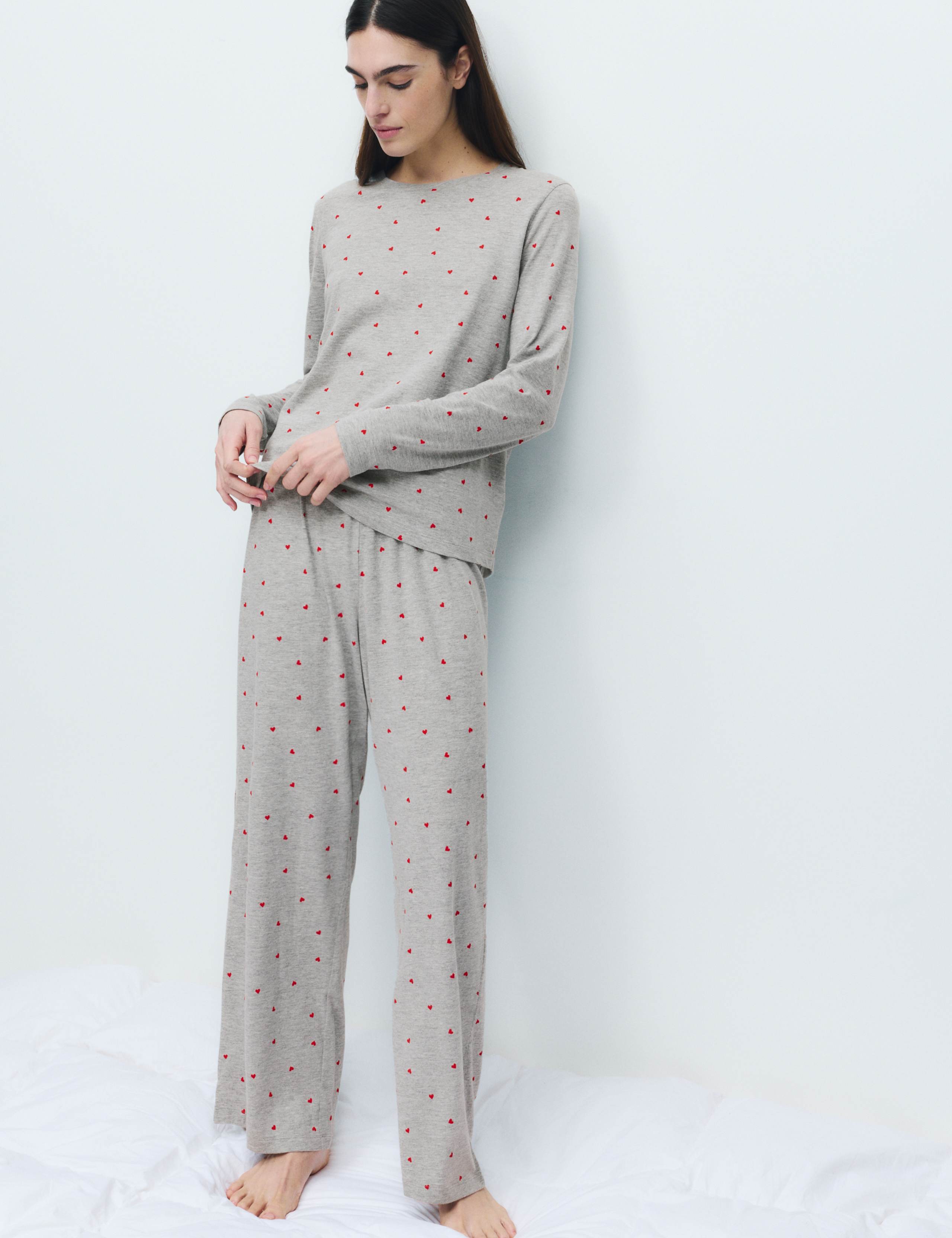 Pure Cotton Printed Pyjama Set 4 of 5