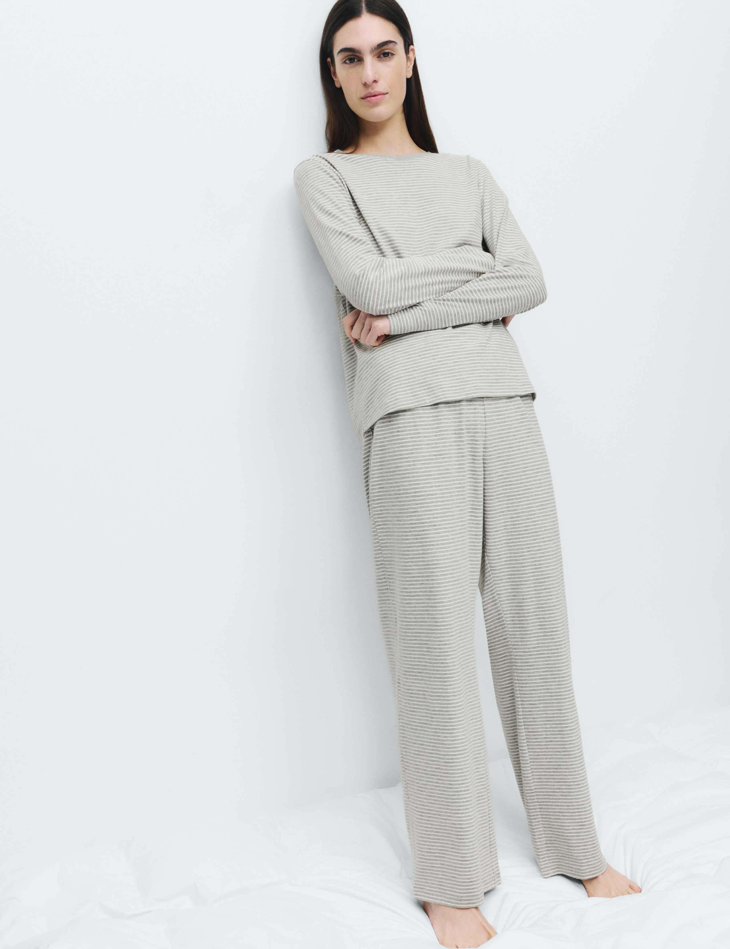 Pure Cotton Printed Pyjama Set 4 of 5