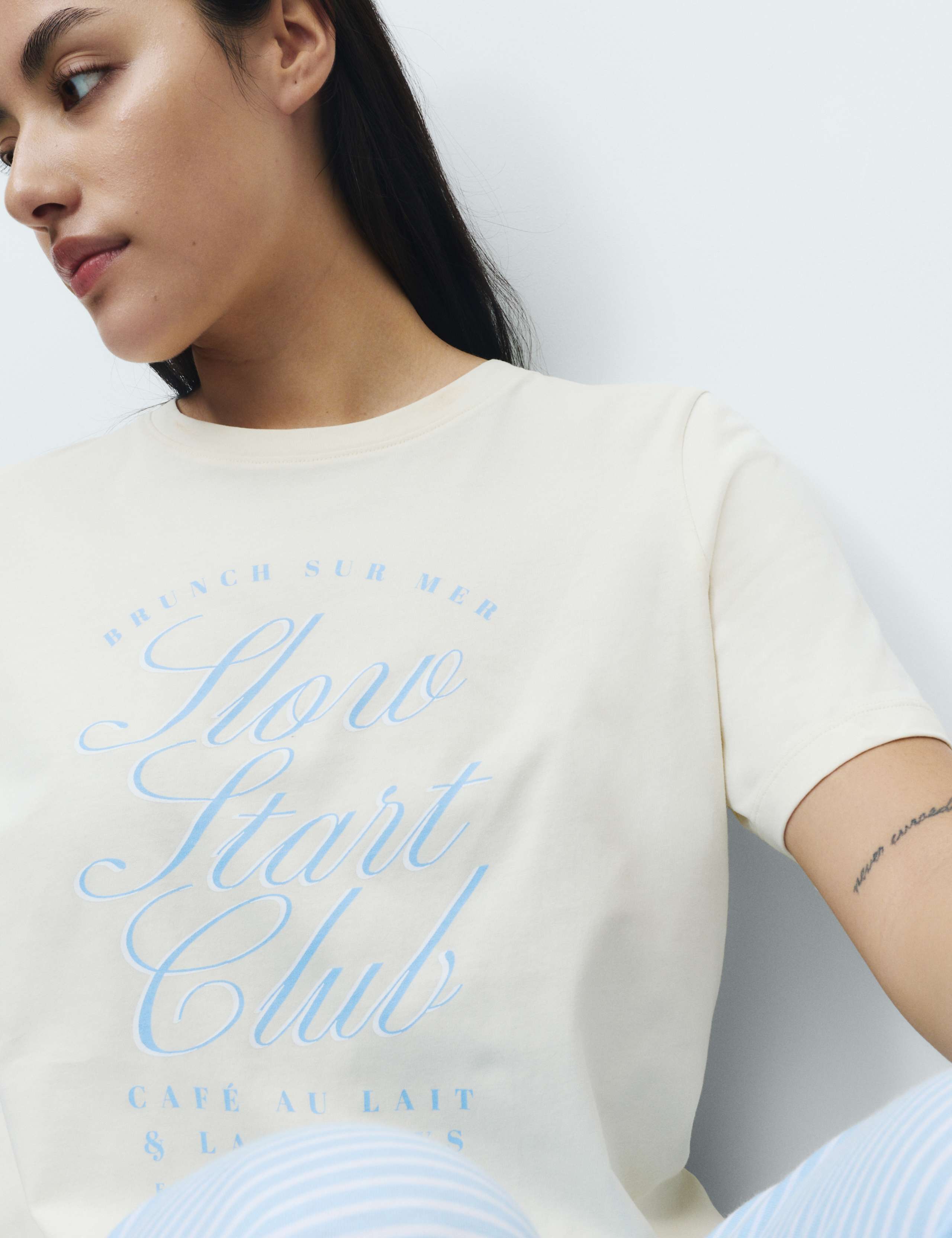 Pure Cotton Printed Pyjama Set 3 of 5