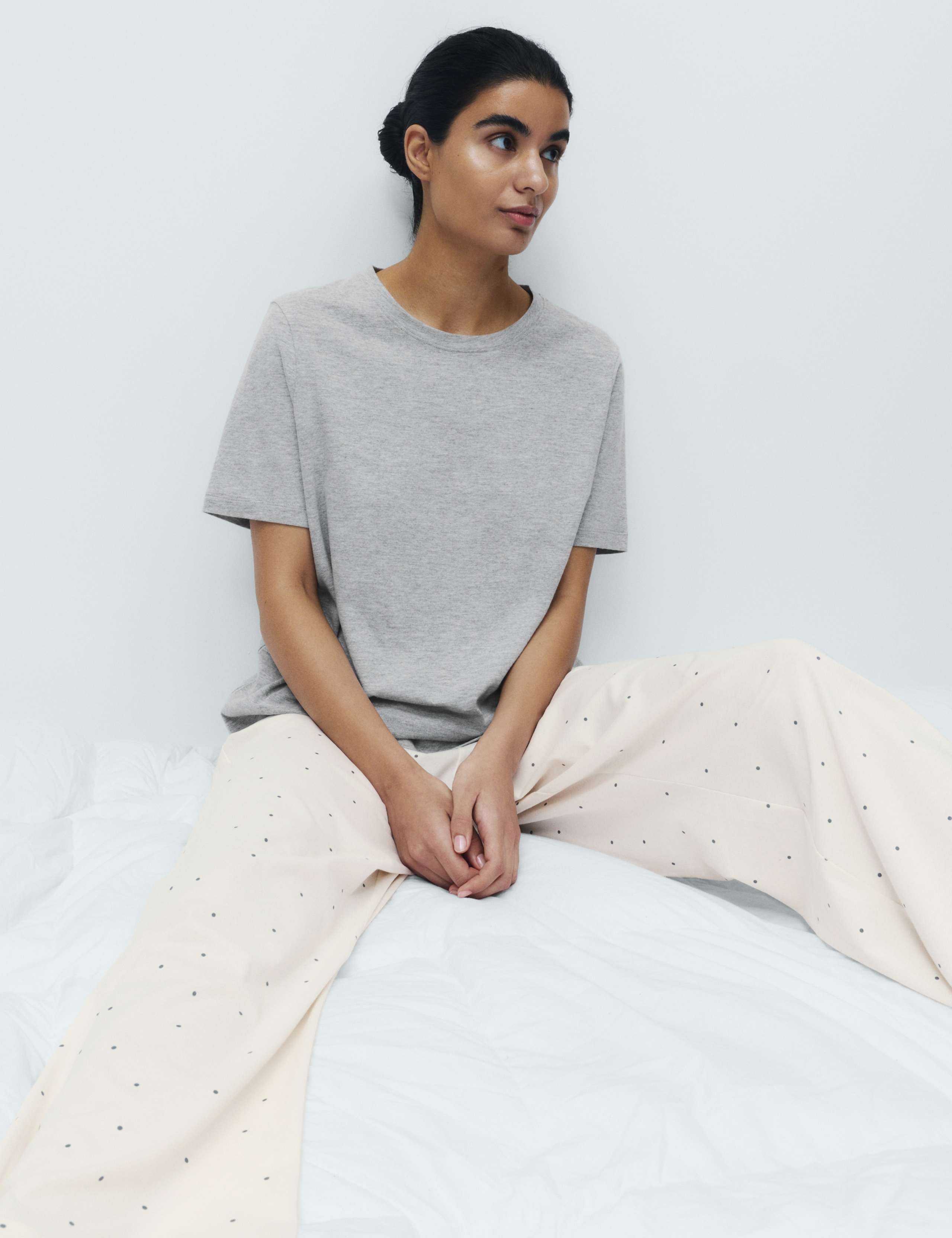 Pure Cotton Printed Pyjama Set 1 of 5
