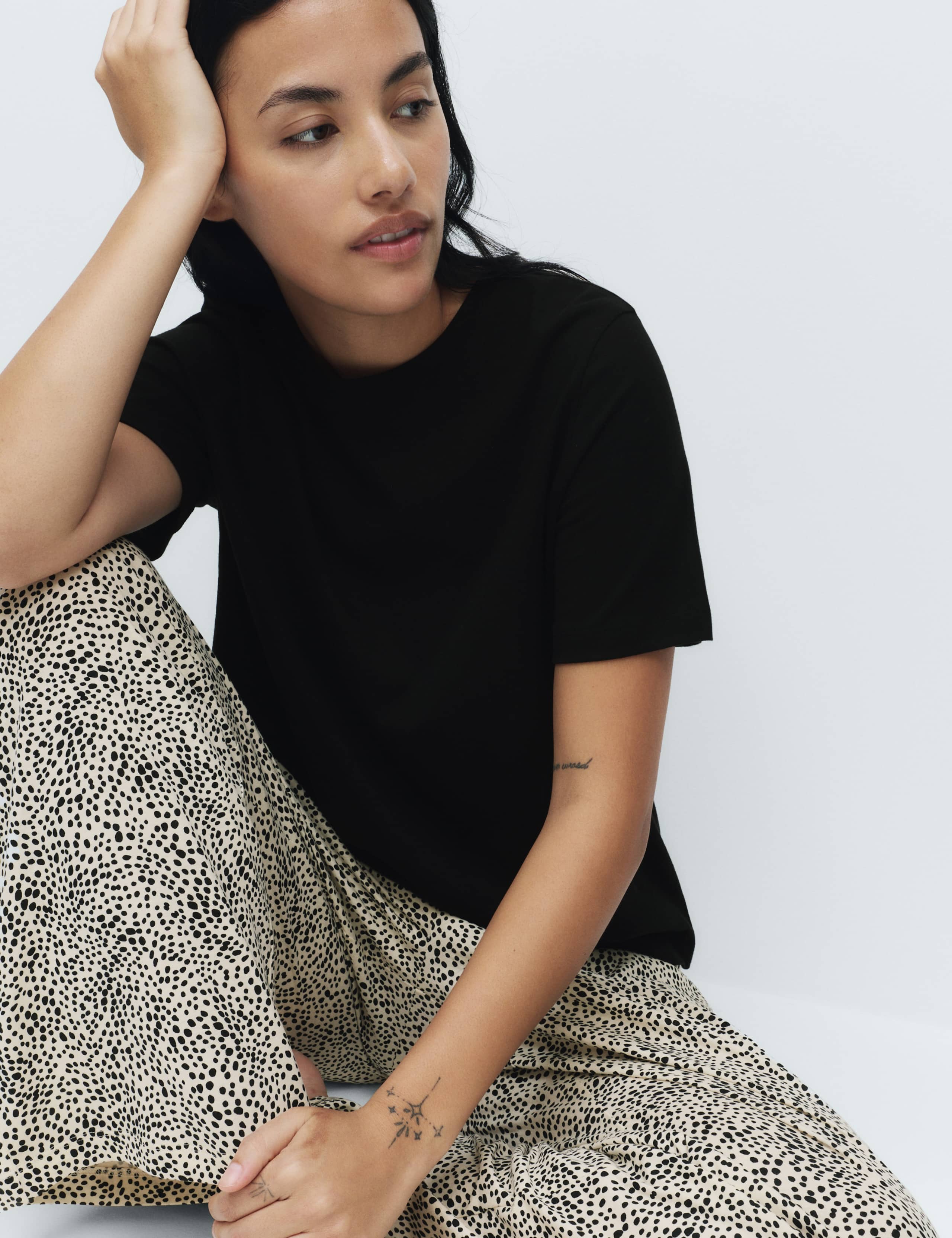 Pure Cotton Printed Pyjama Set 1 of 5