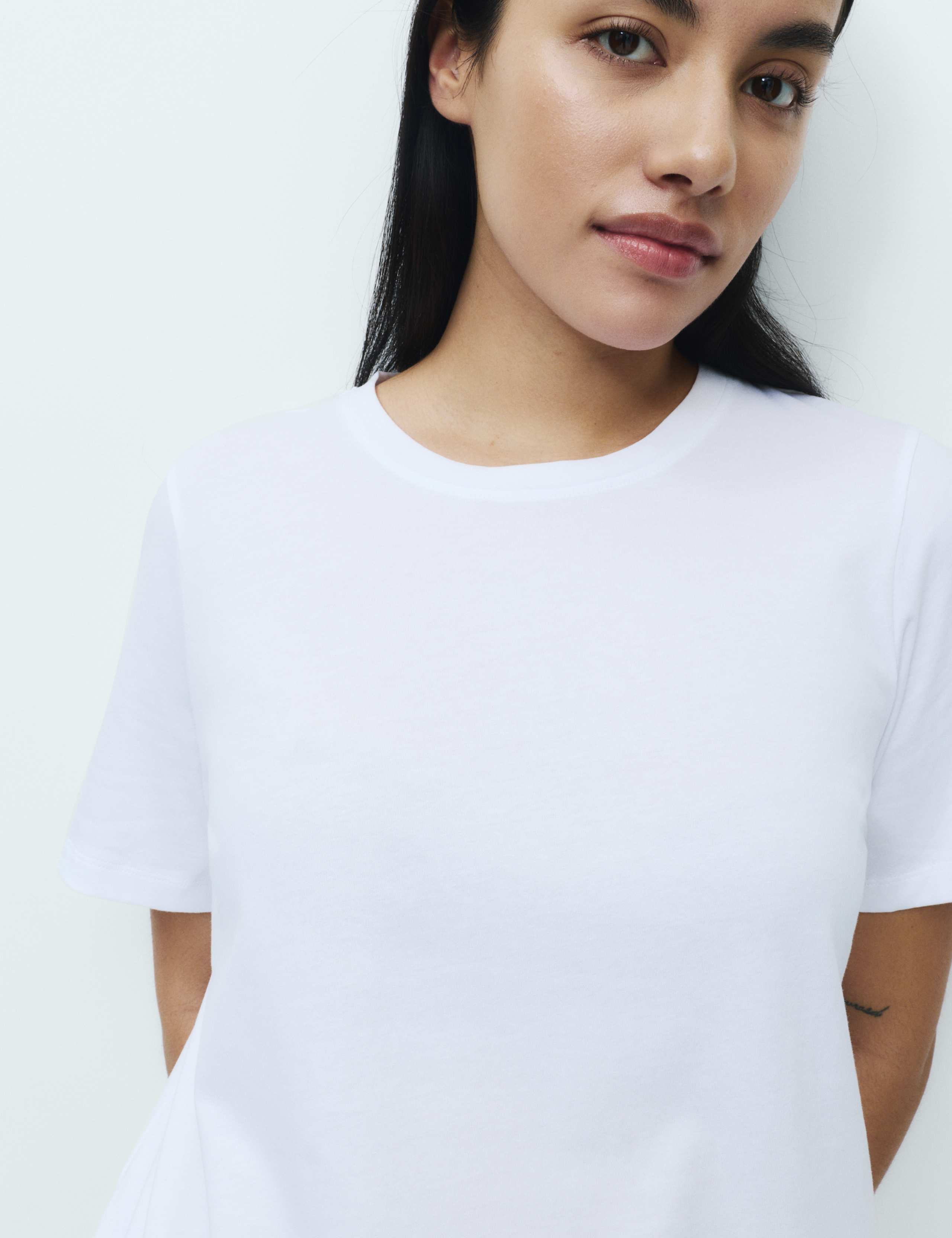 Pure Cotton Pyjama Set With Woven Bottoms 3 of 5