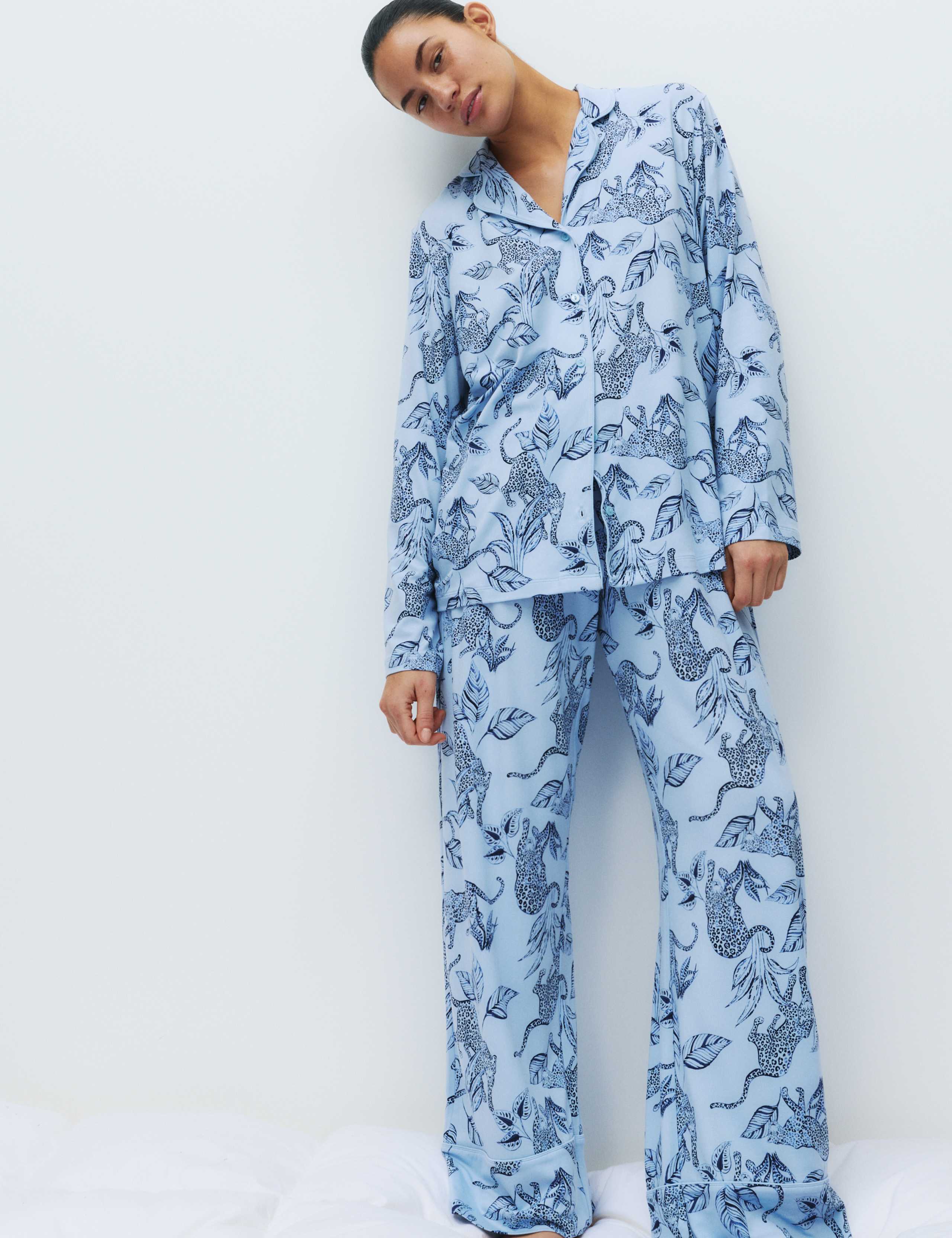 Soft Touch Printed Revere Pyjama Set 4 of 5