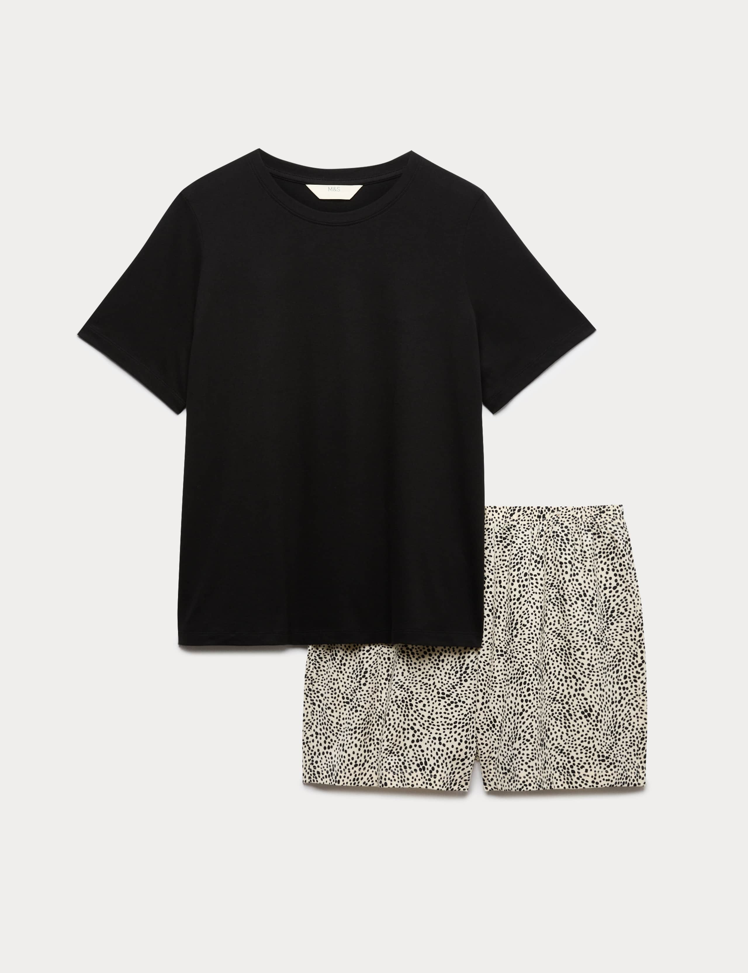 Cotton Rich Printed Shortie Set 2 of 4