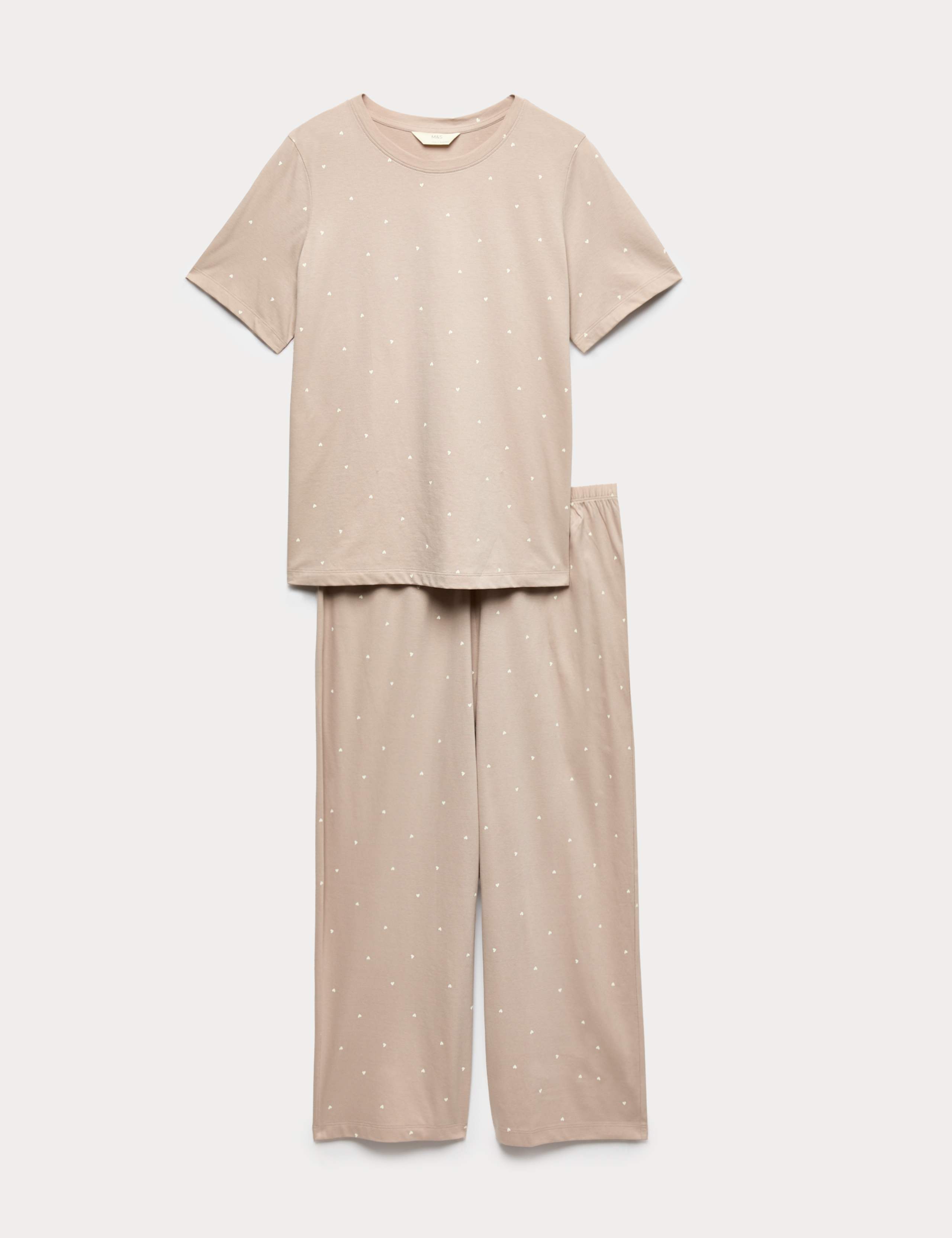 Pure Cotton Printed Cropped Pyjama Set 2 of 4
