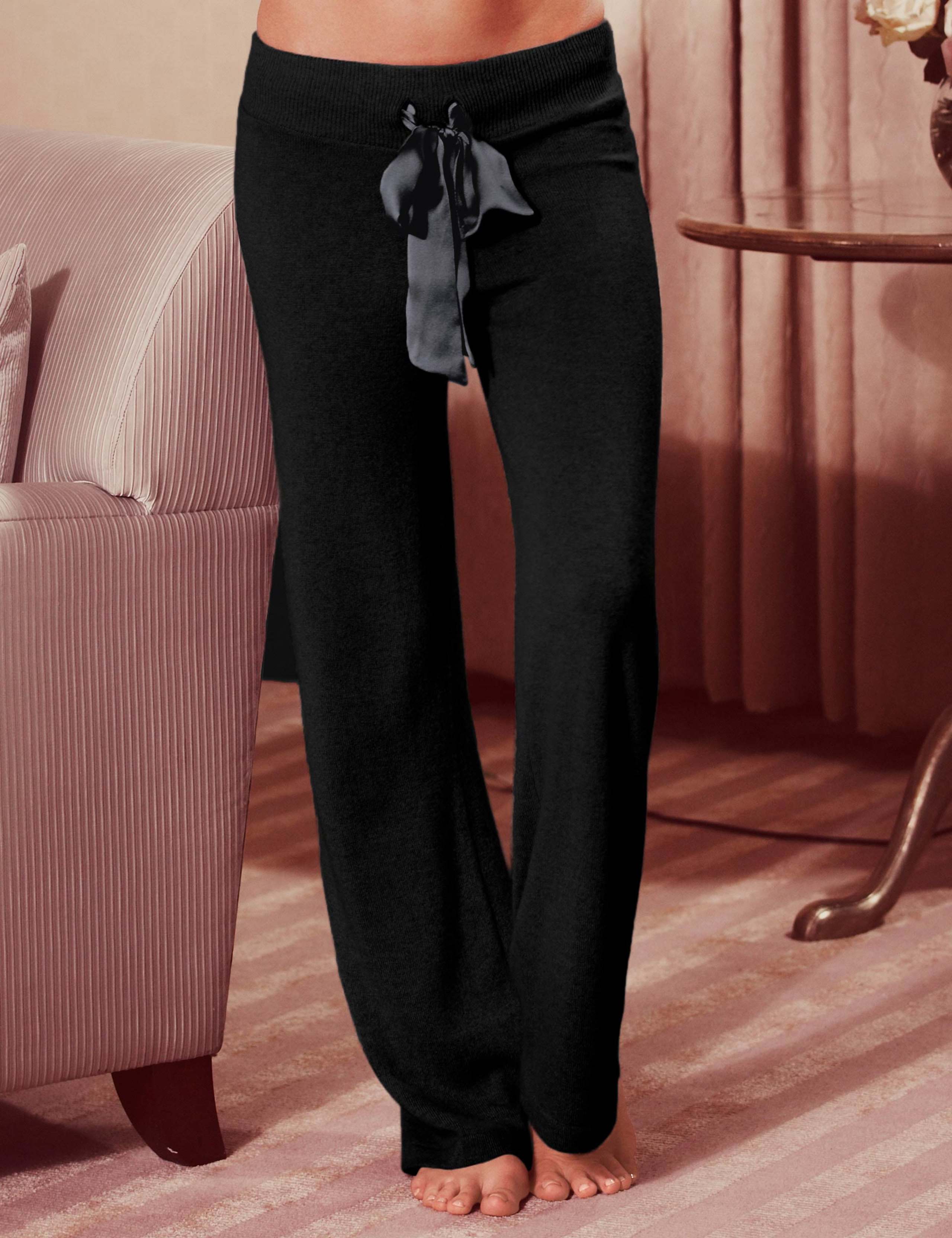 Pure Cashmere Belted Pyjama Bottoms 1 of 4