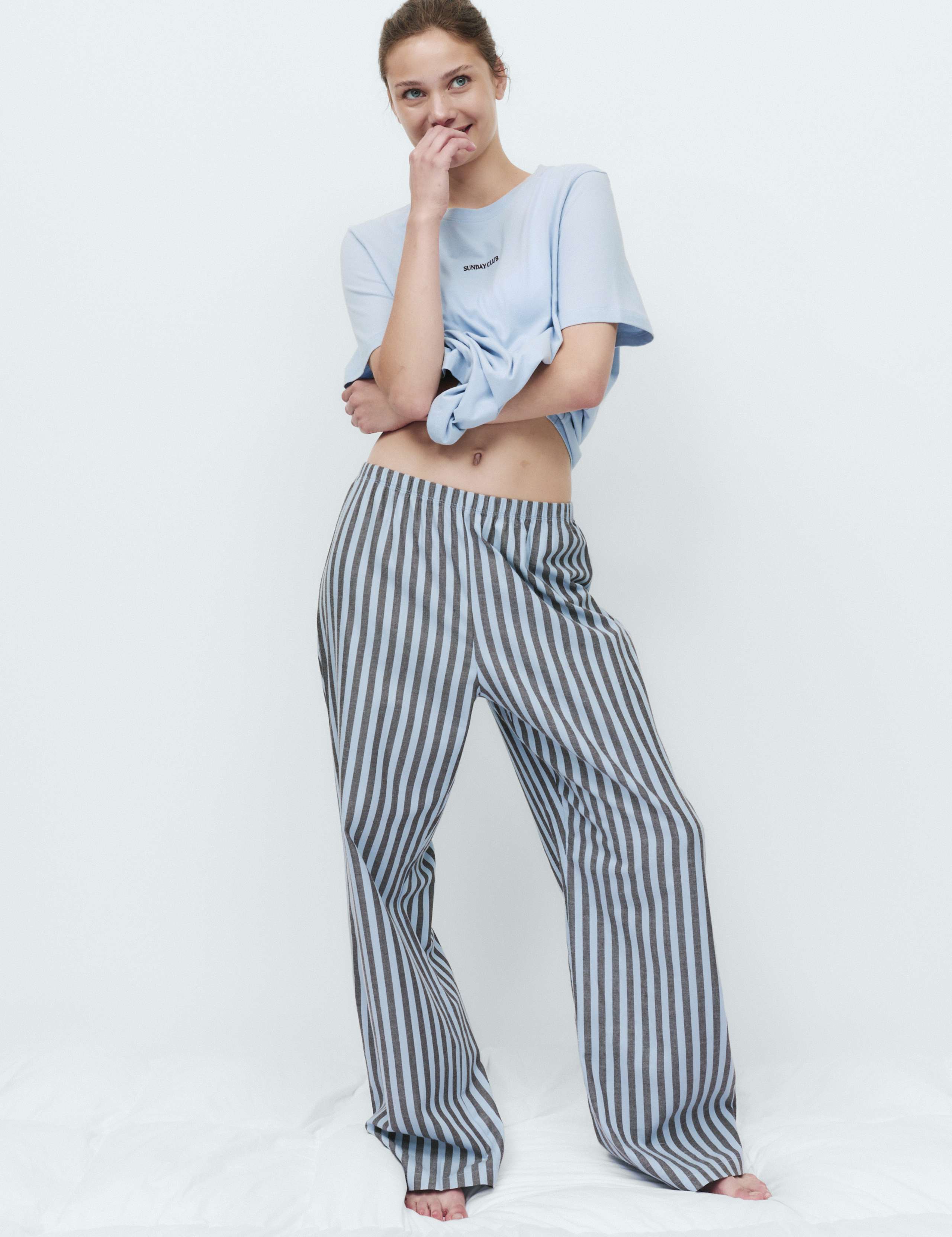 Cotton Rich Printed Pyjama Set 1 of 5