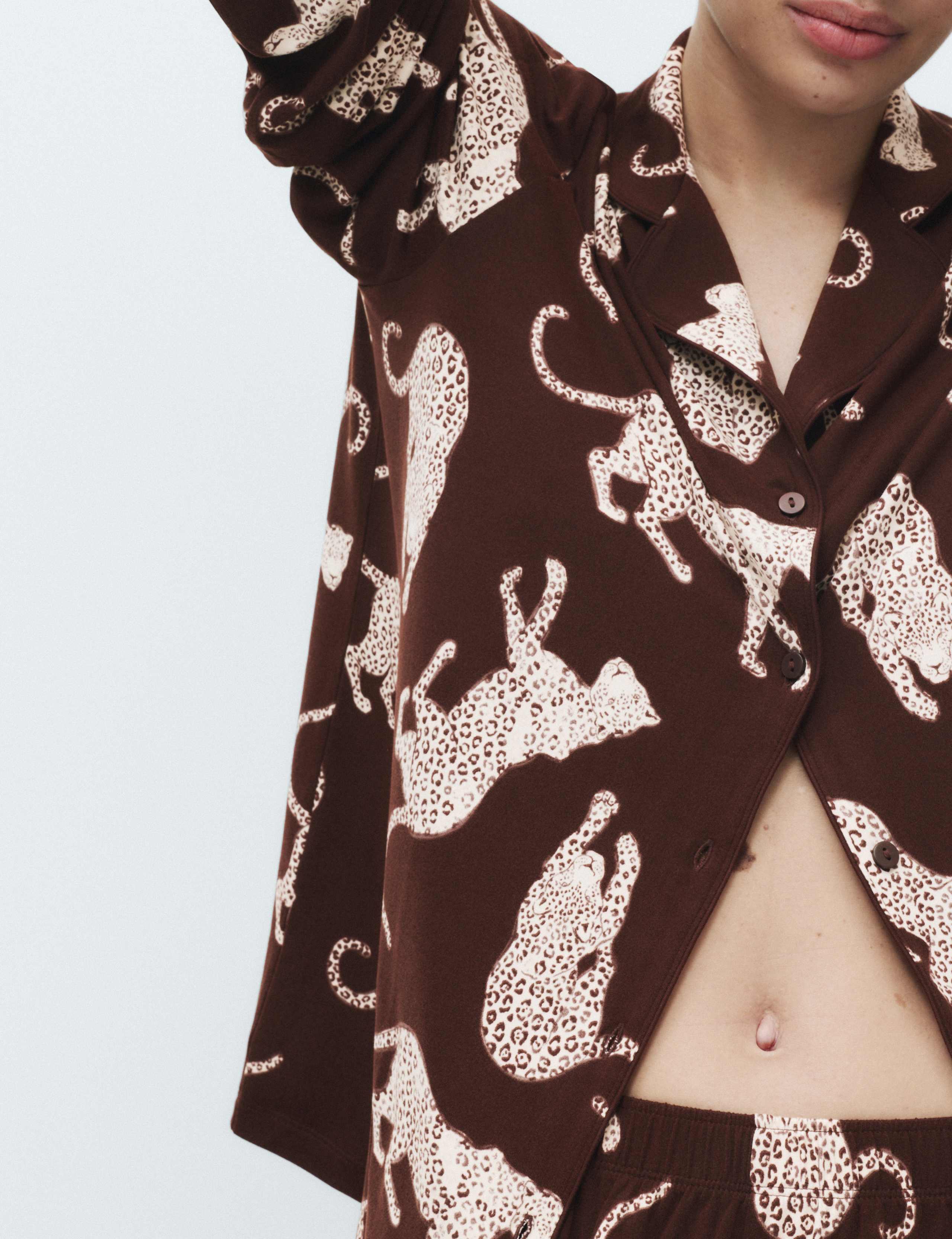 Soft Touch Patterned Revere Pyjama Set 3 of 5