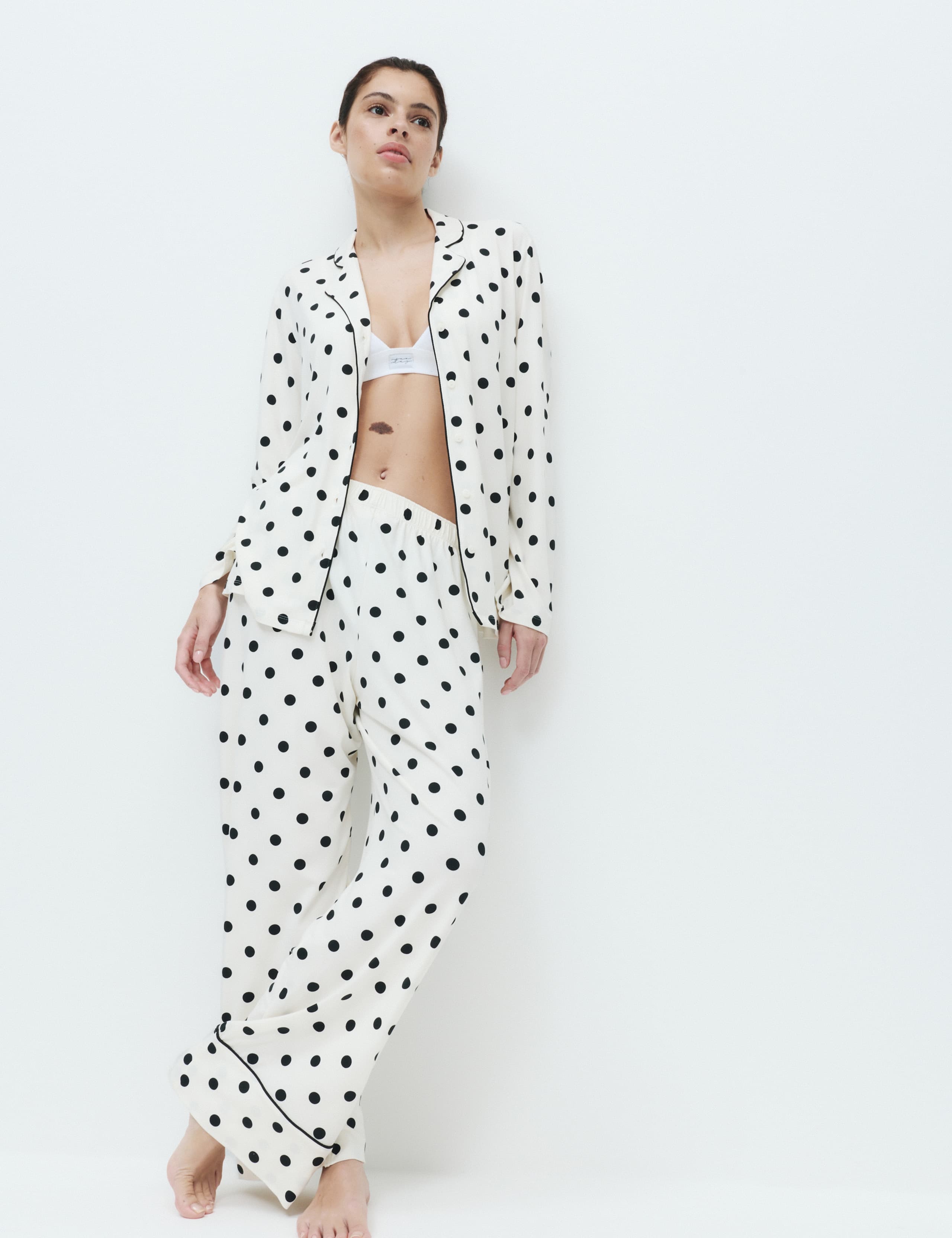 2 Pack Soft Touch Polka Dot Pyjama Sets 3 of 5
