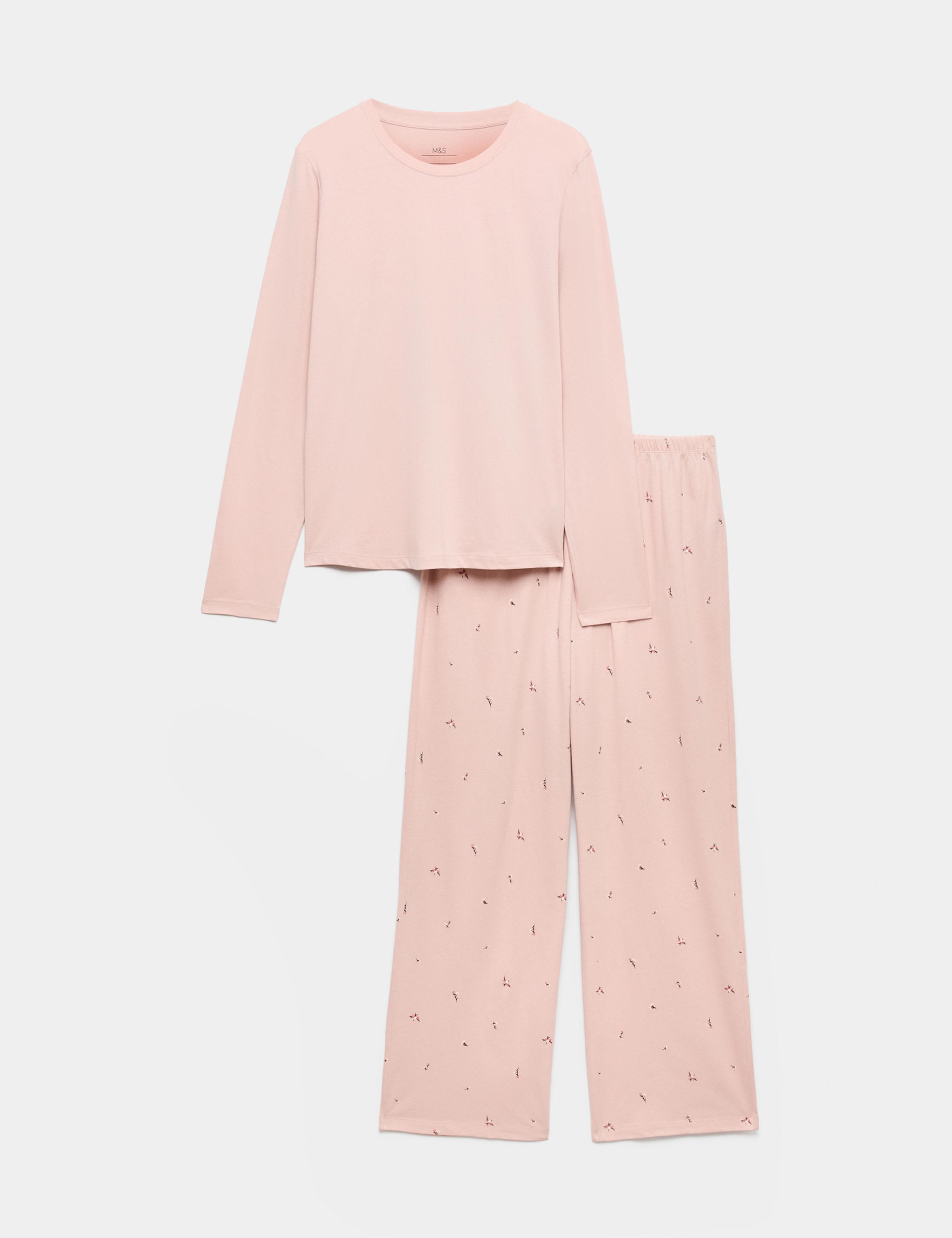 Pure Cotton Printed Pyjama Set 2 of 5