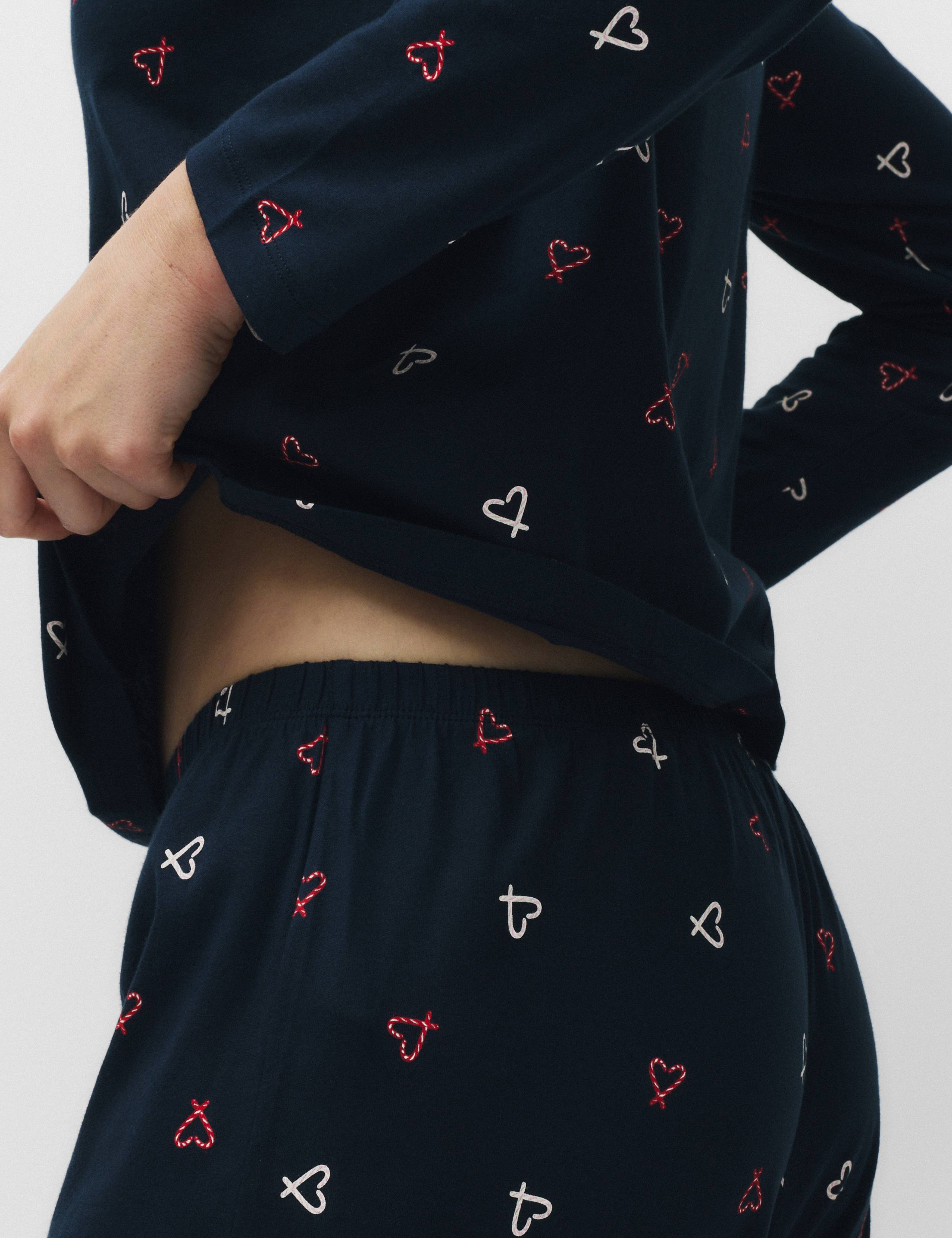Pure Cotton Printed Pyjama Set 3 of 5