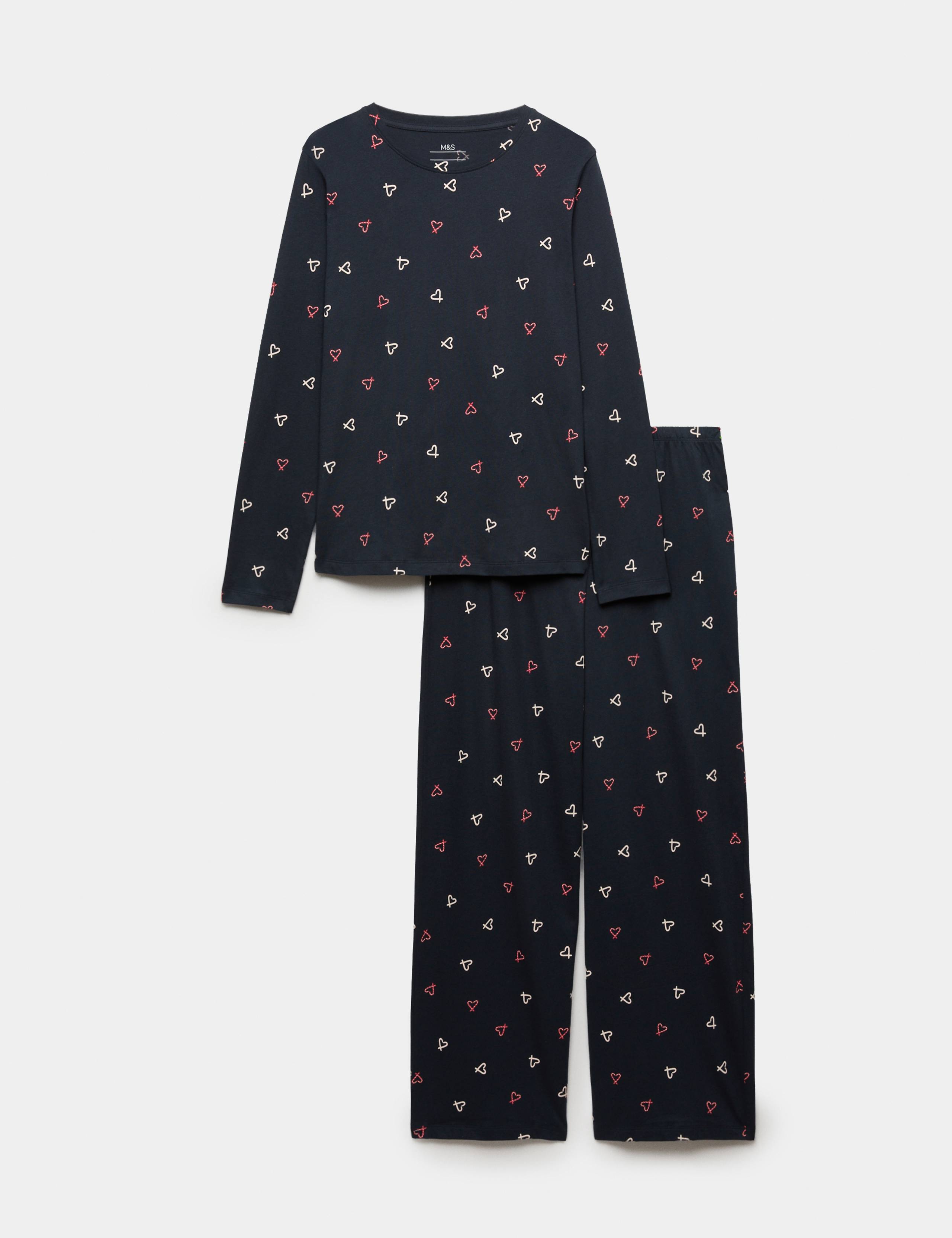 Pure Cotton Printed Pyjama Set 2 of 5