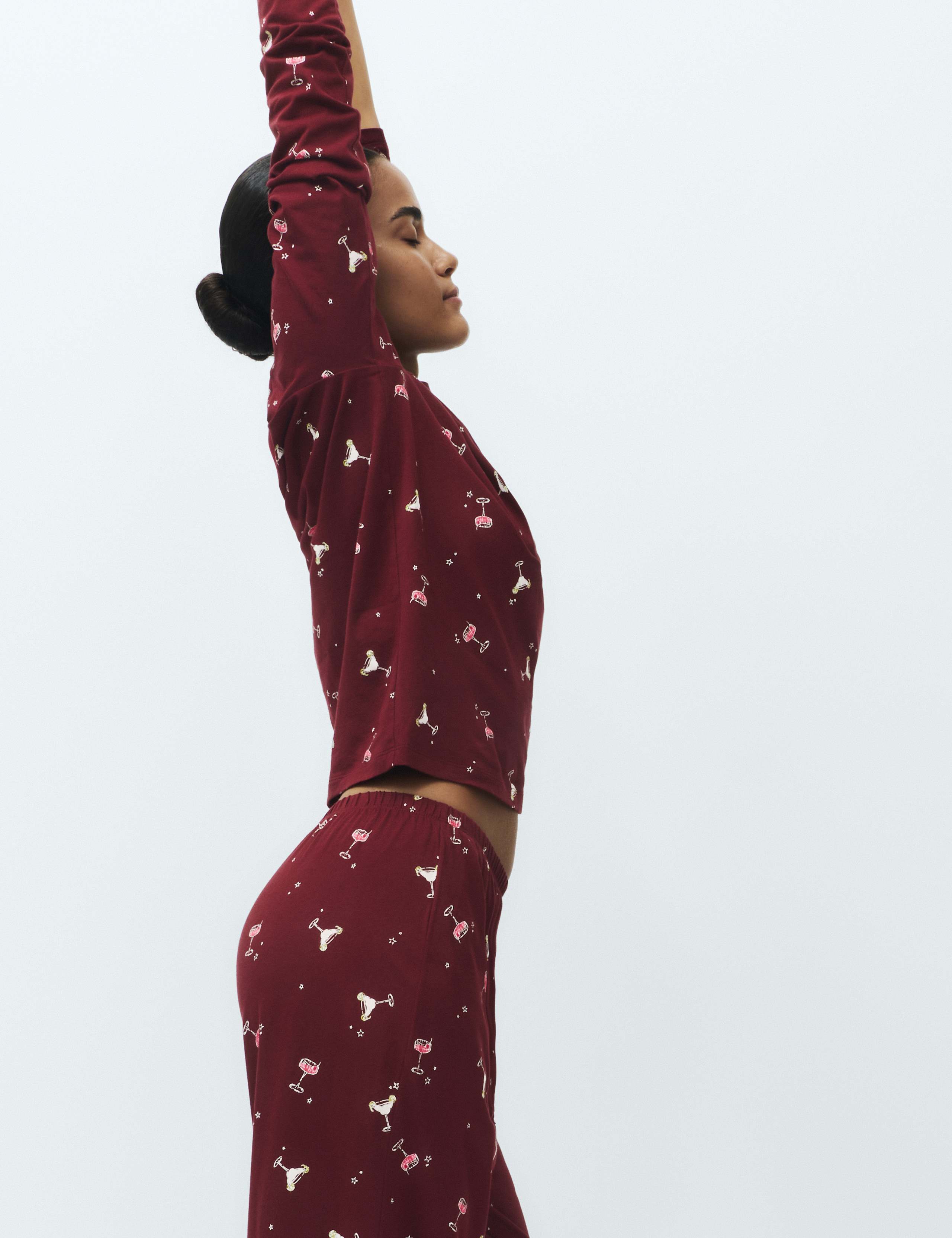 Pure Cotton Printed Pyjama Set 3 of 4