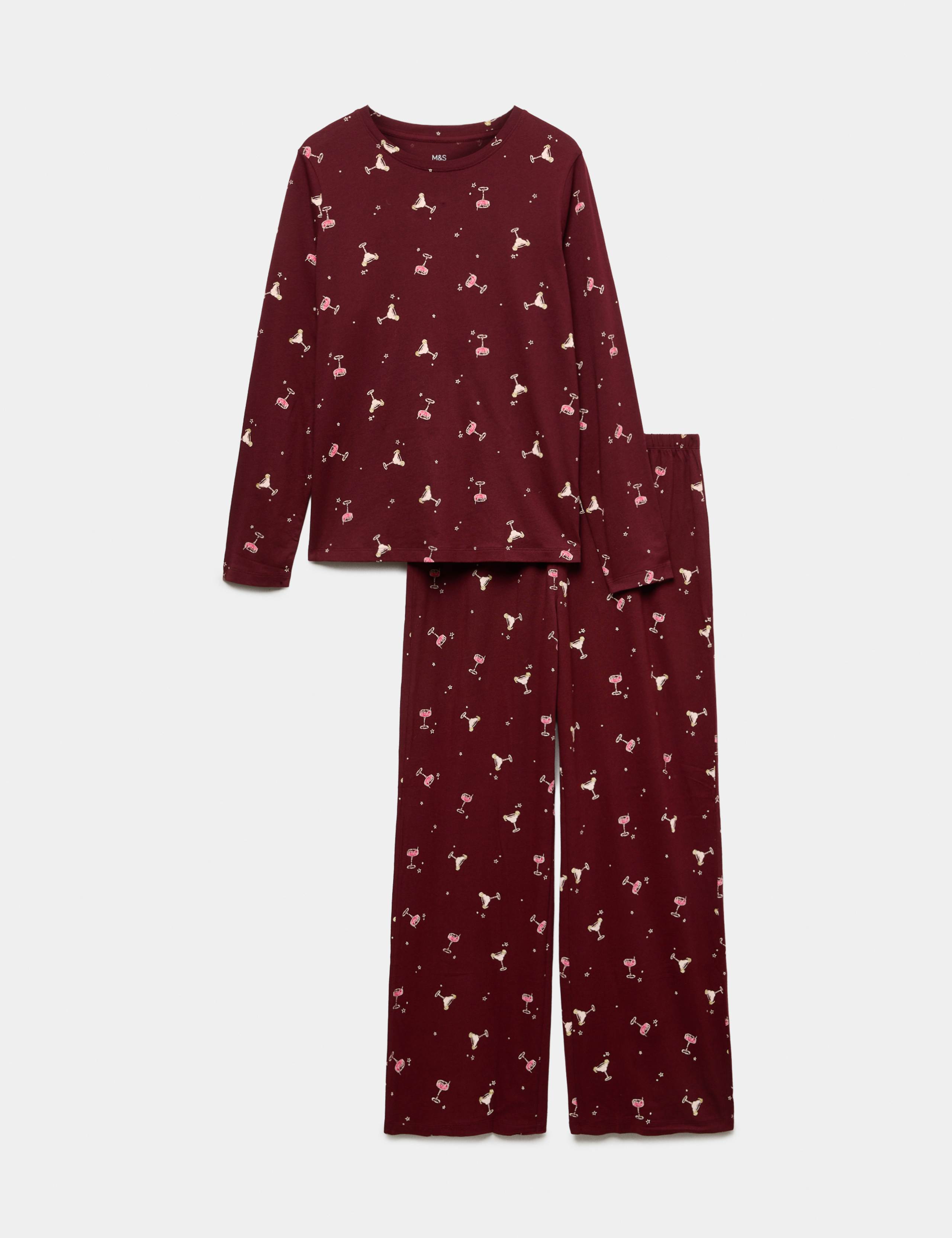 Pure Cotton Printed Pyjama Set 2 of 4