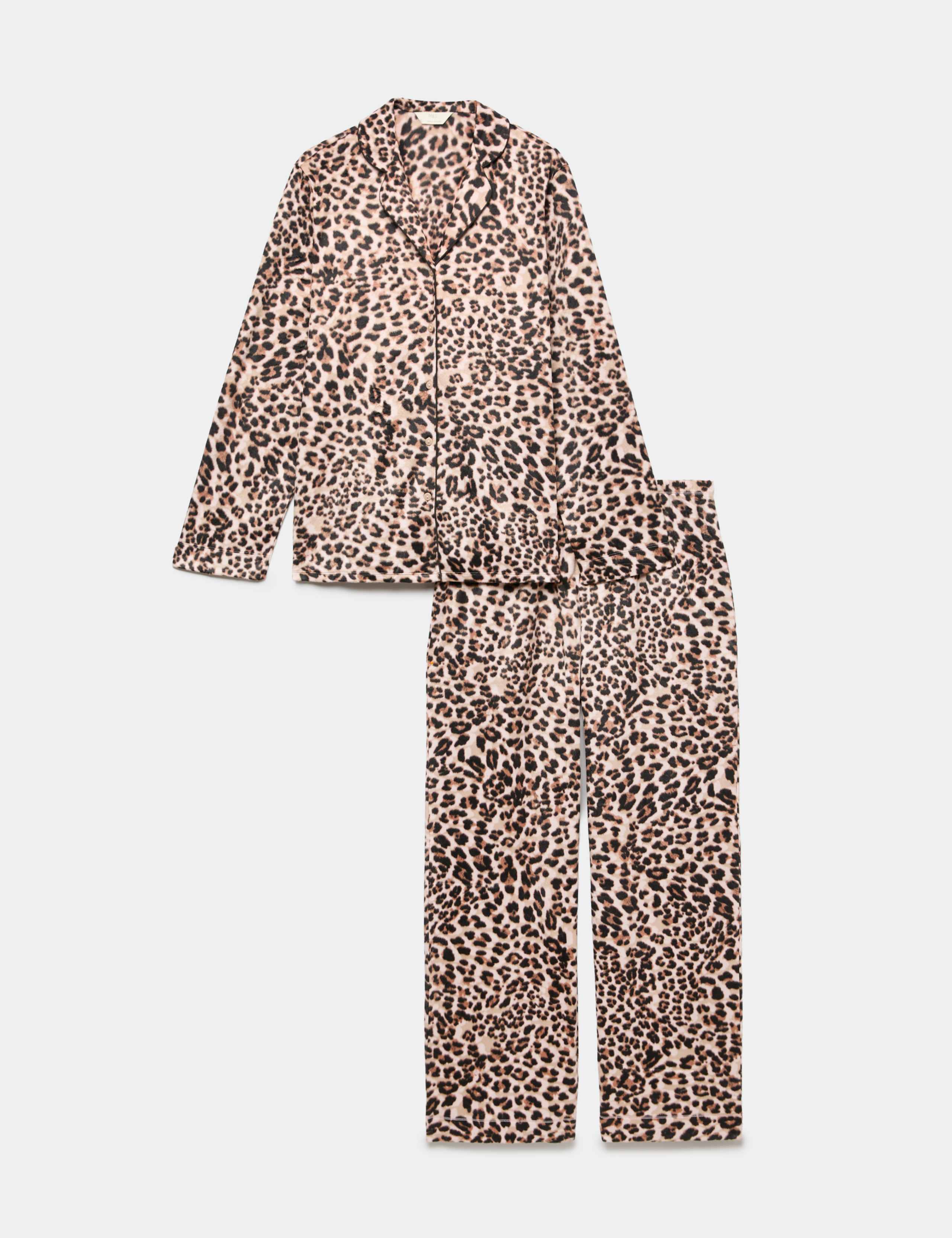 Fleece Printed Revere Pyjama Set 2 of 5