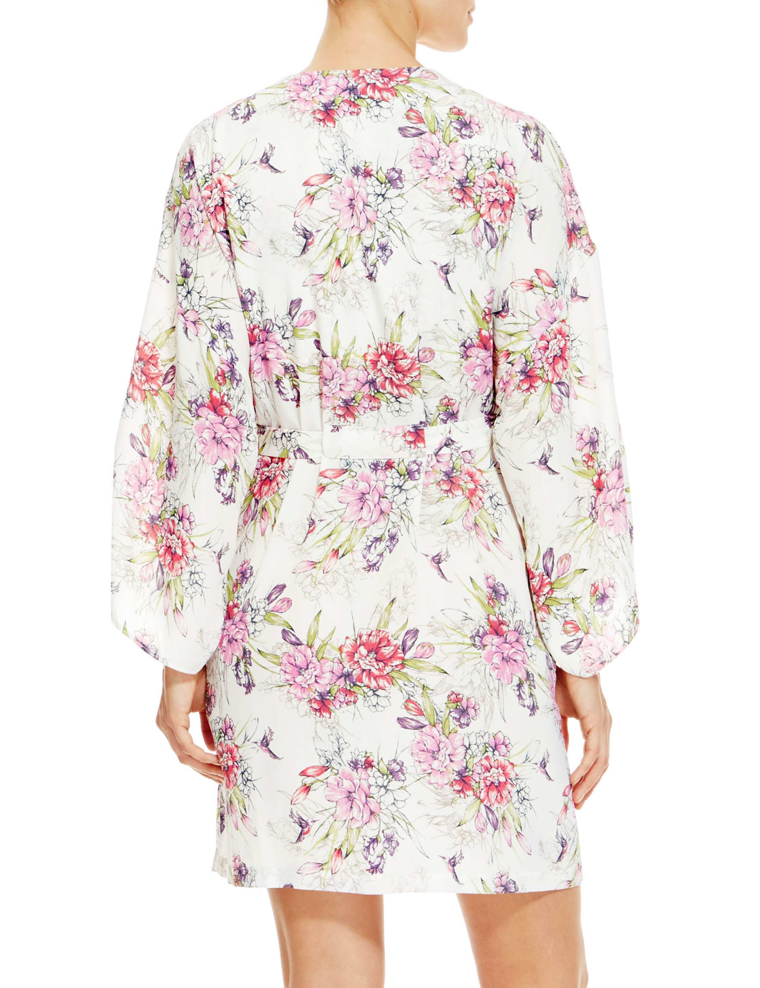 Floral Belted Wrap 3 of 4