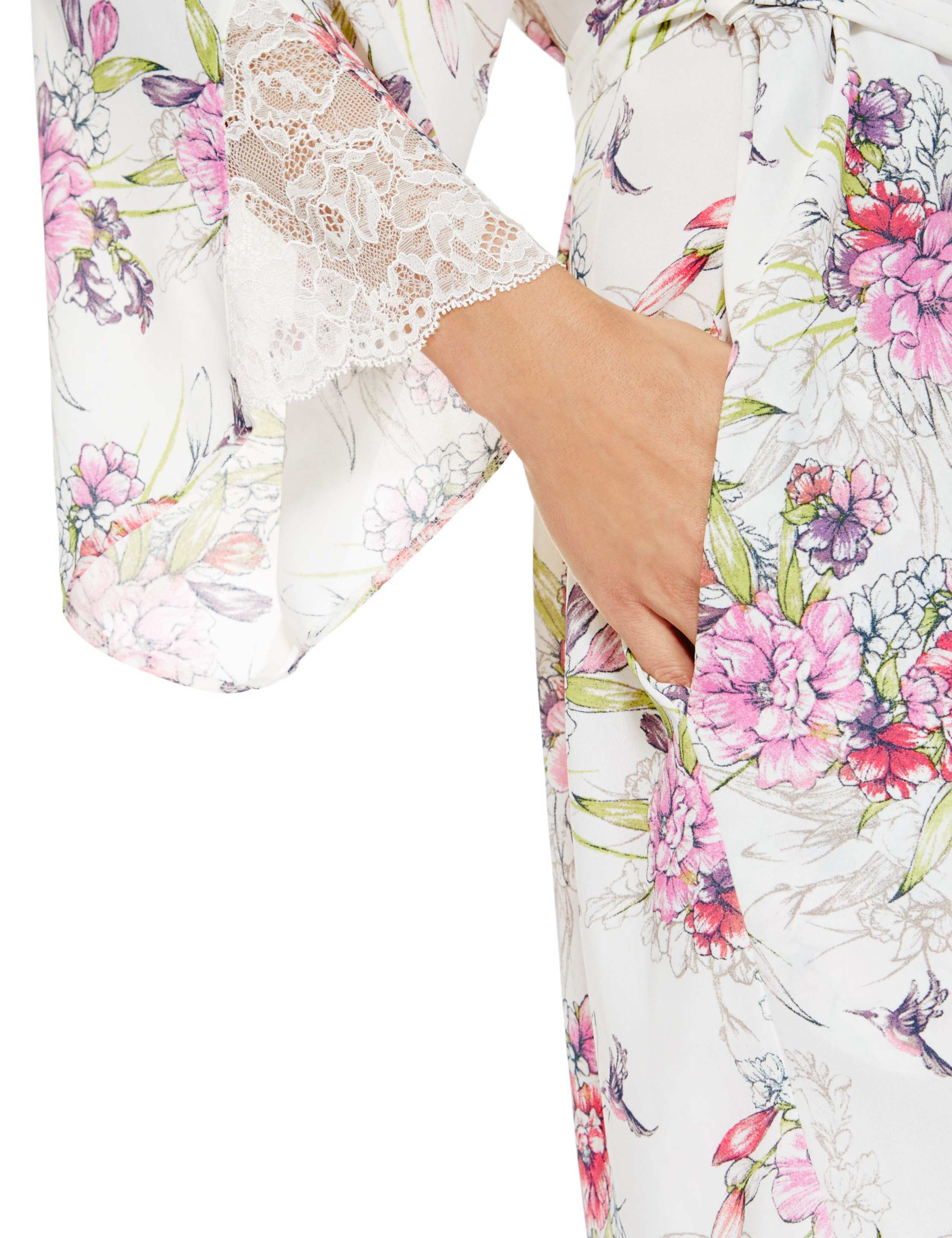 Floral Belted Wrap 4 of 4