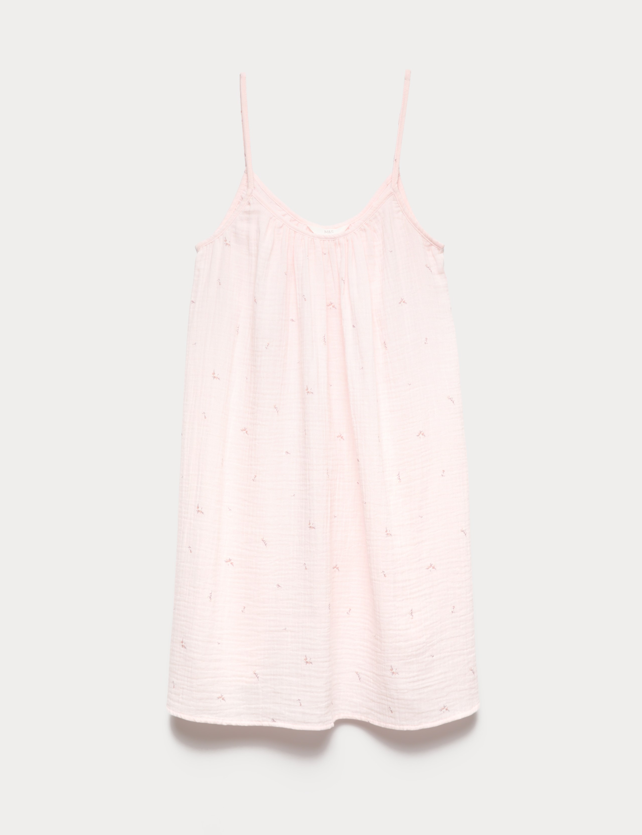 Pure Cotton Muslin Floral Chemise 2 of 5