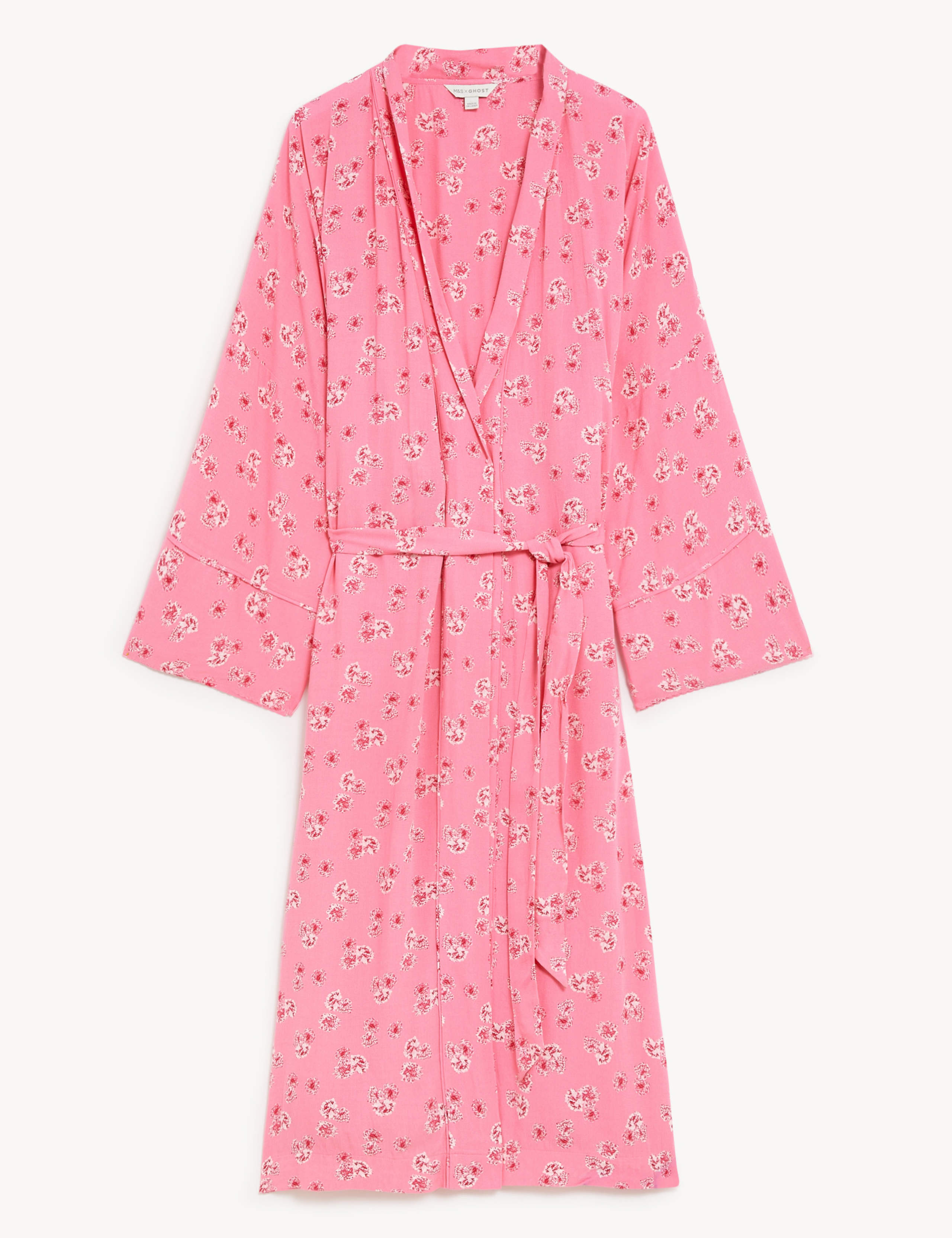 Floral Print Long Kimono Robe 2 of 6